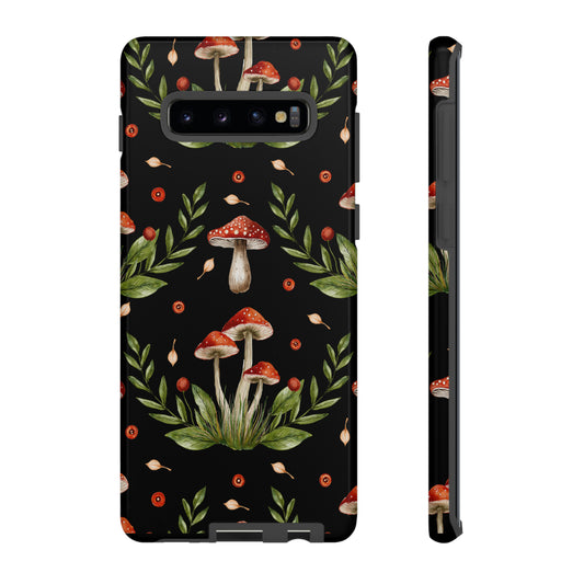 Tough Cases / Phone Case - Red/Black Mushrooms