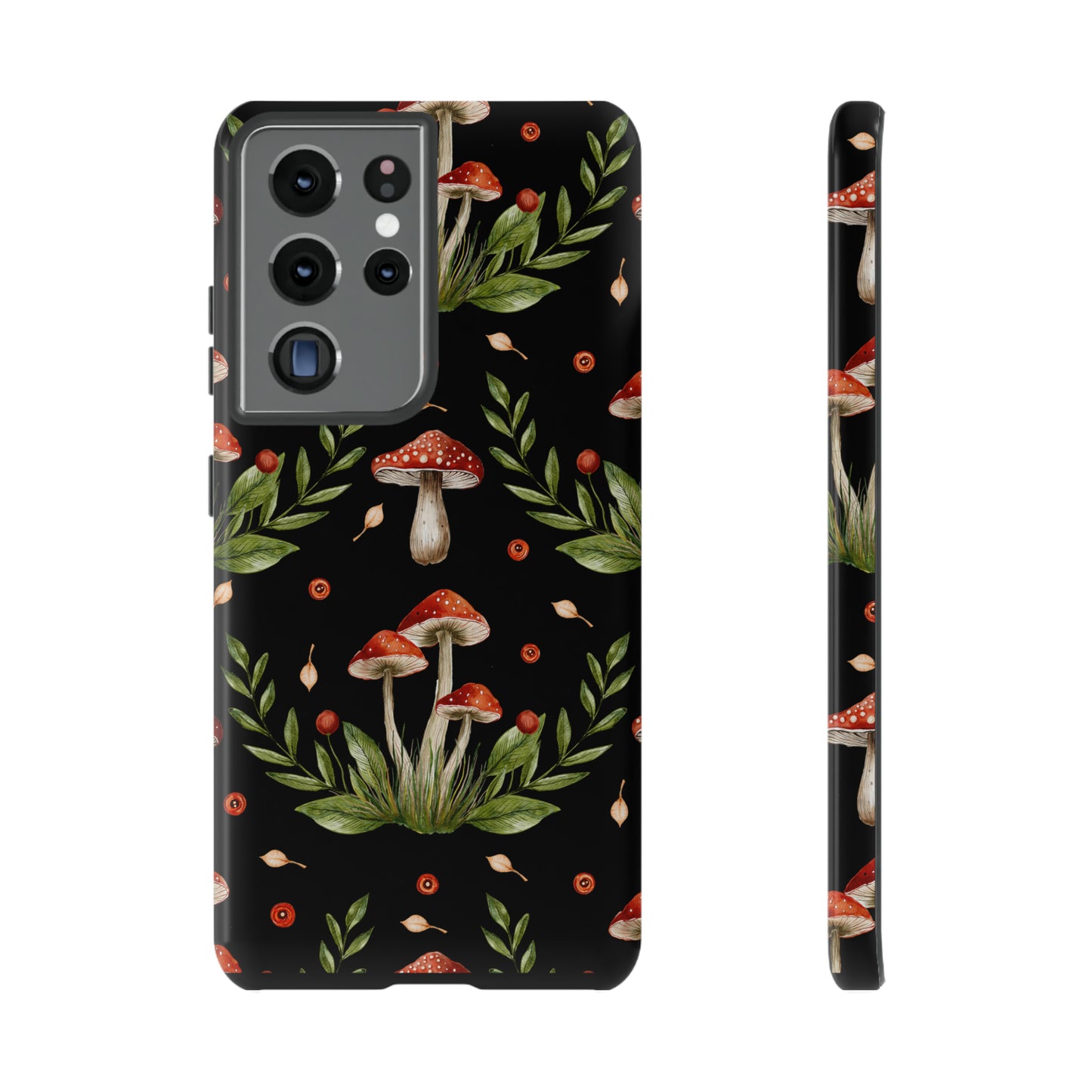 Tough Cases / Phone Case - Red/Black Mushrooms