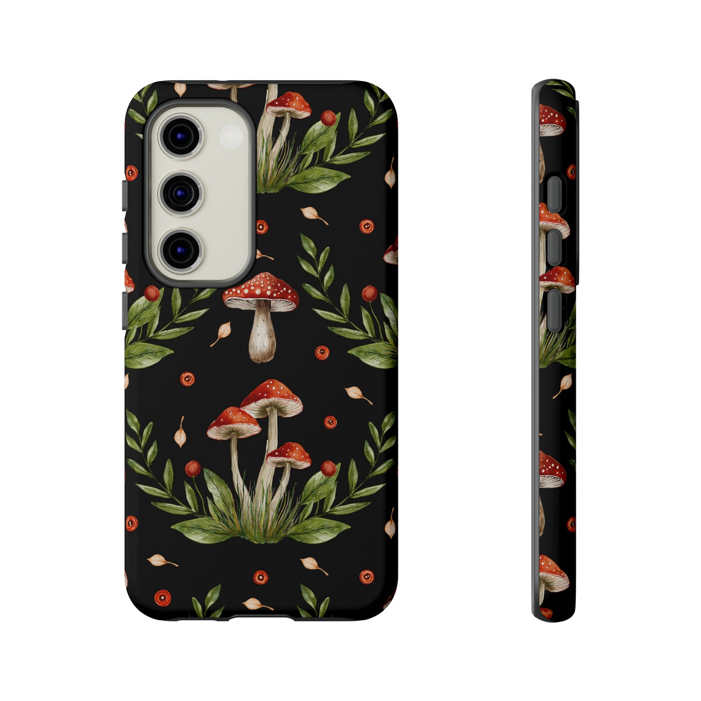 Tough Cases / Phone Case - Red/Black Mushrooms