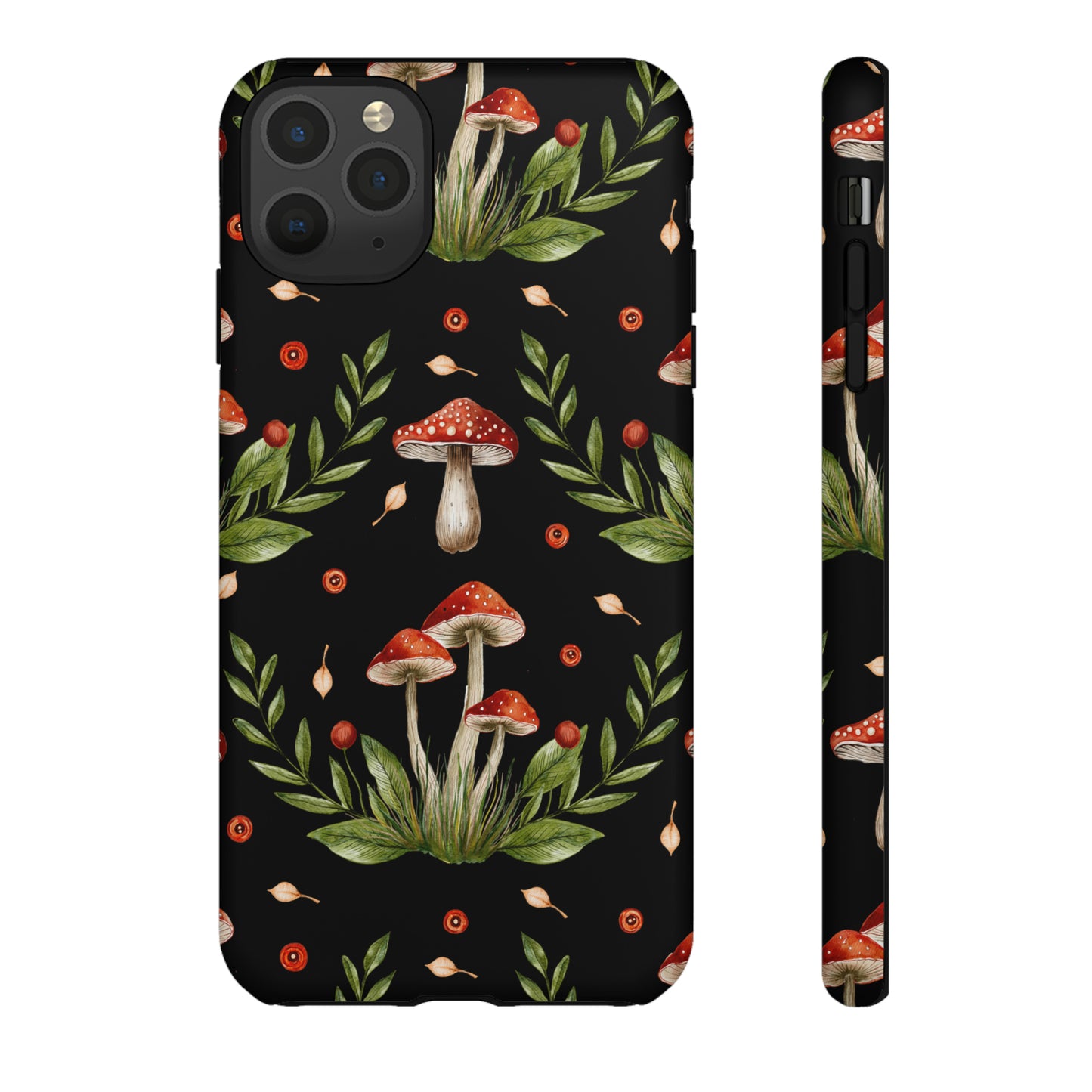 Tough Cases / Phone Case - Red/Black Mushrooms