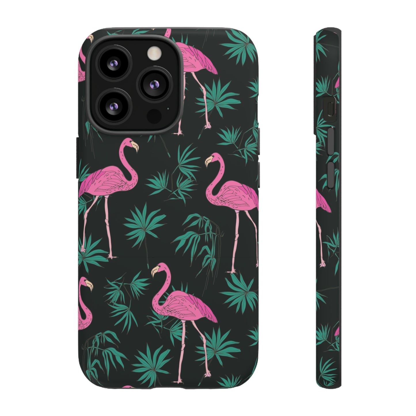 Tough Cases / Phone Case - Pink Flamingo with Teal