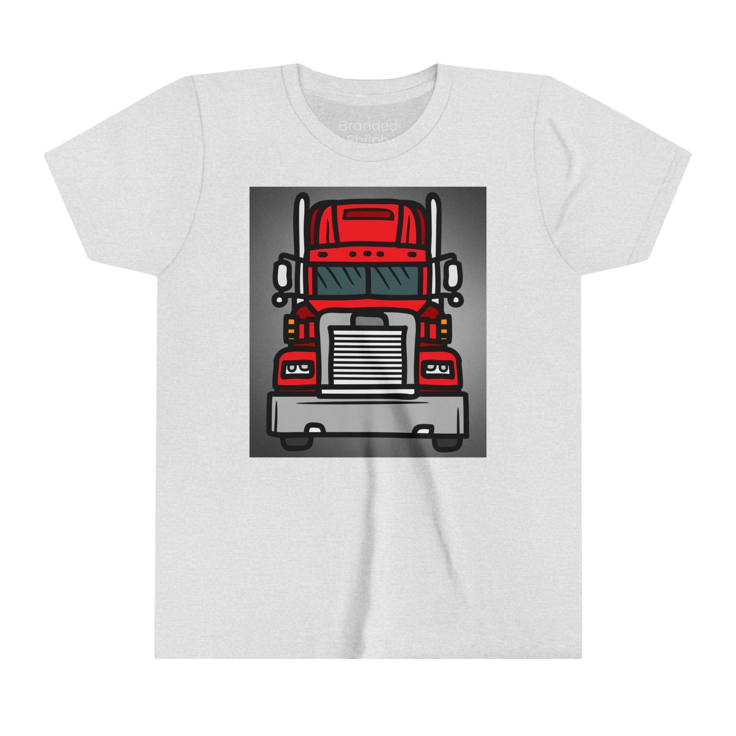 Boy's Youth Short Sleeve Tee - Red Big Rig