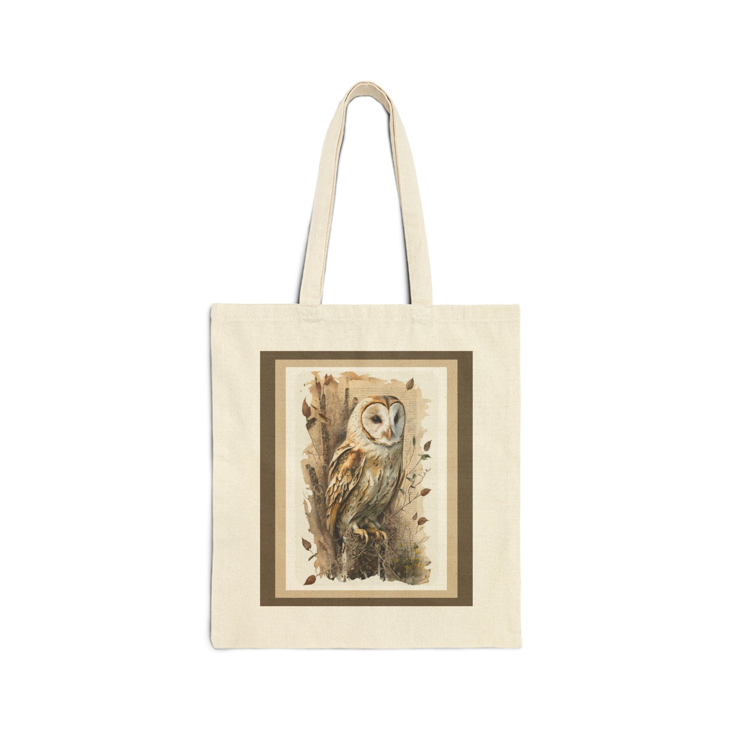 Tote Bag Cotton Canvas Bag - Owl