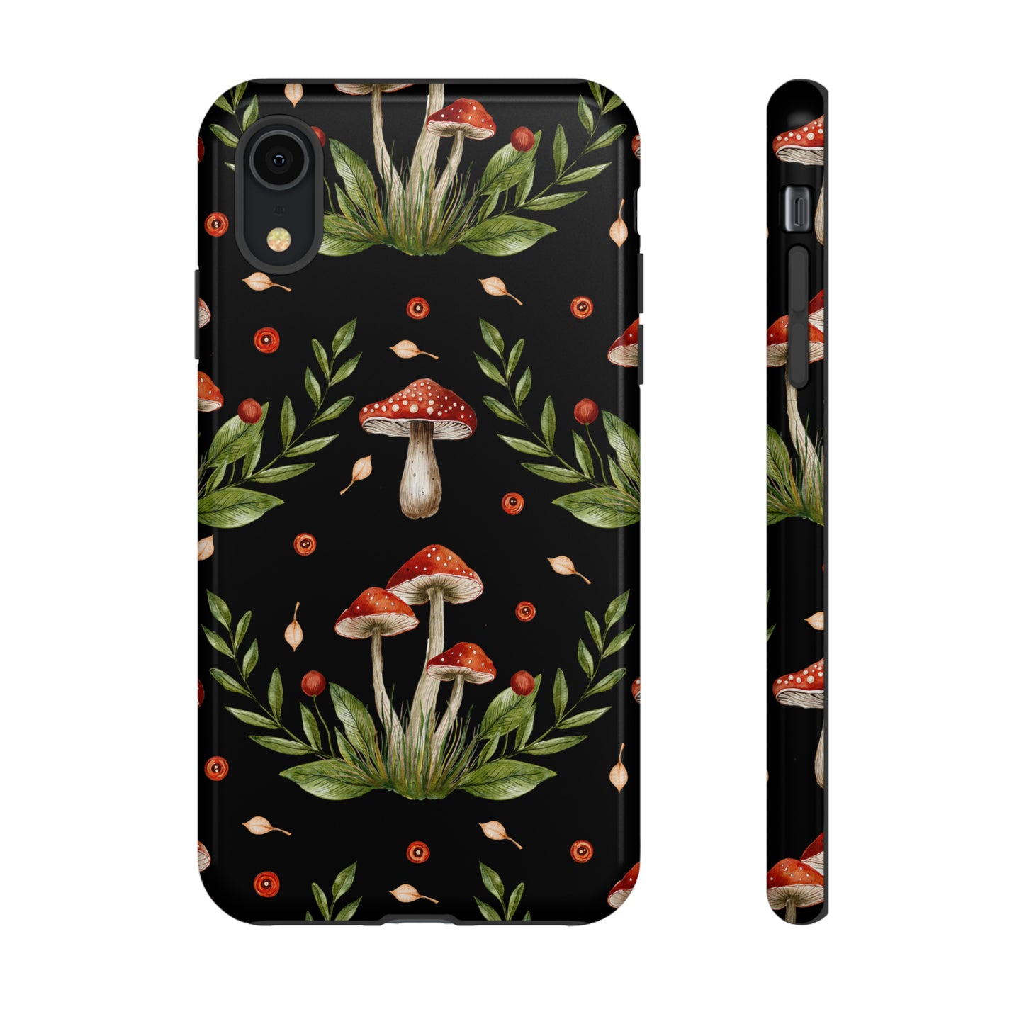 Tough Cases / Phone Case - Red/Black Mushrooms