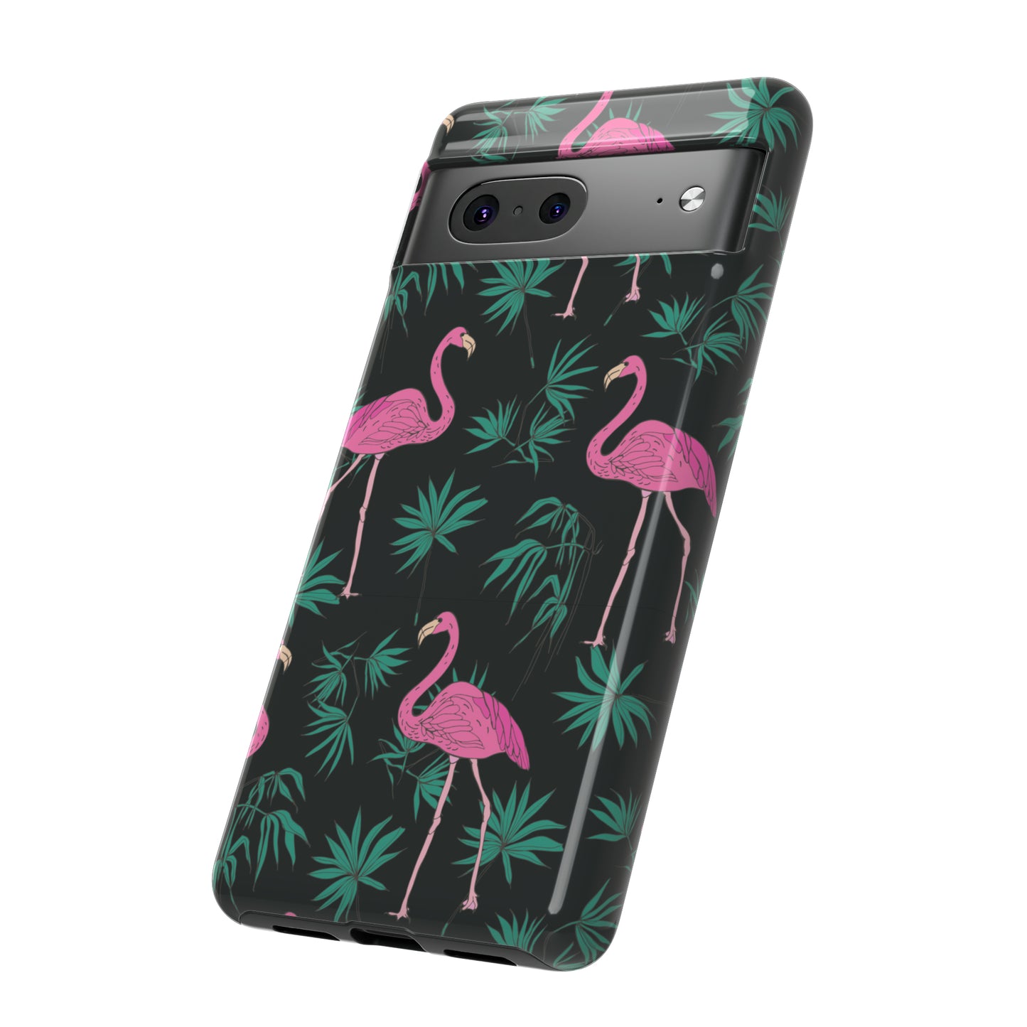 Tough Cases / Phone Case - Pink Flamingo with Teal