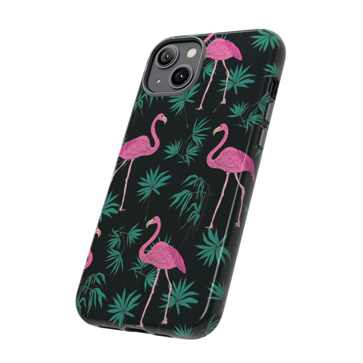 Tough Cases / Phone Case - Pink Flamingo with Teal