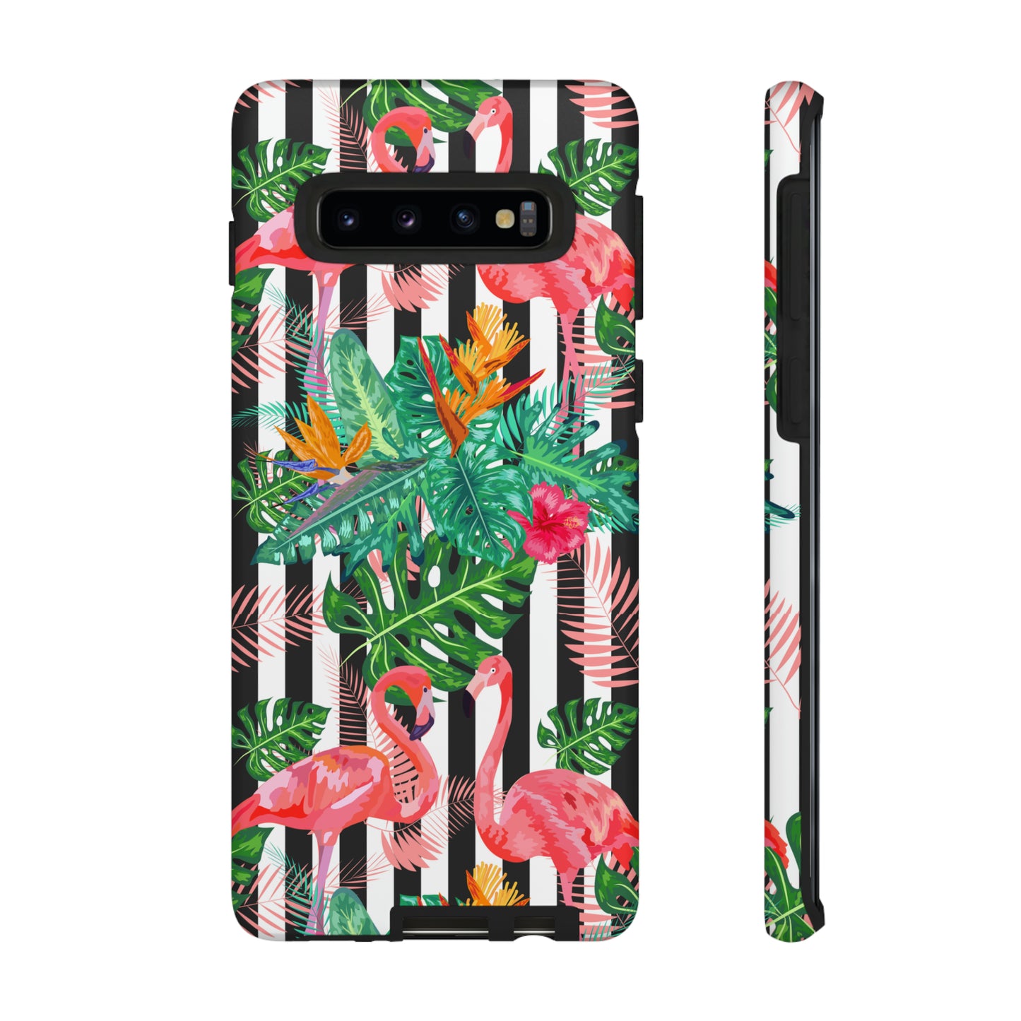 Tough Cases / Phone Case - flamingos with Black Lines