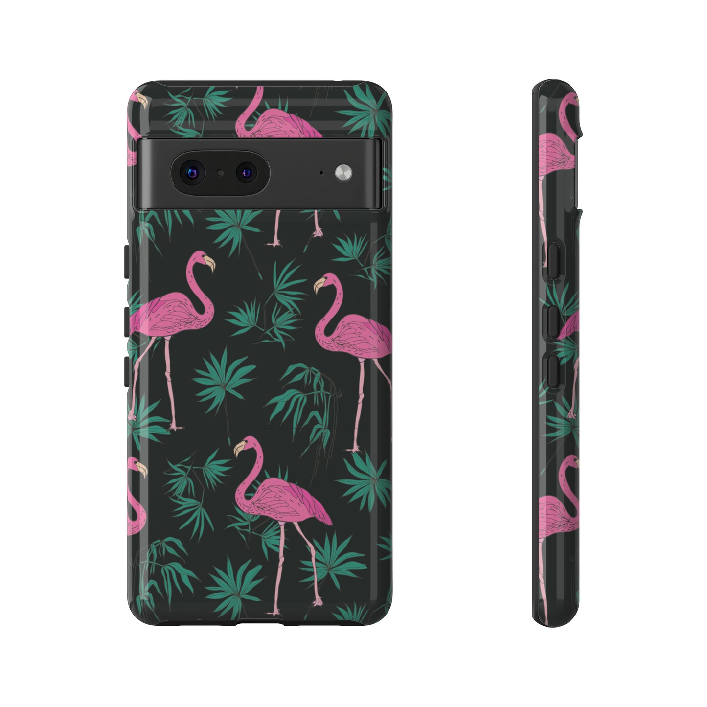 Tough Cases / Phone Case - Pink Flamingo with Teal