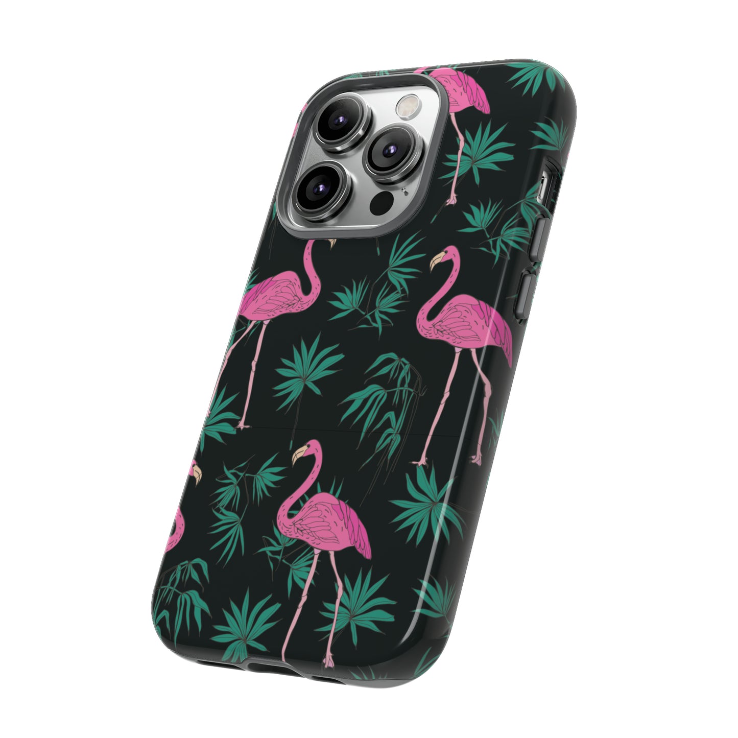 Tough Cases / Phone Case - Pink Flamingo with Teal