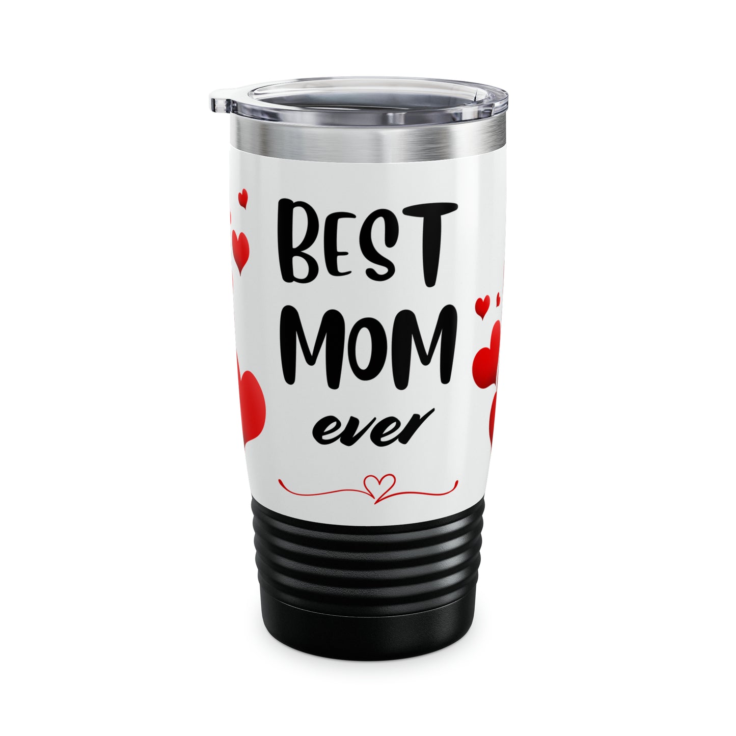 Ringneck Tumbler, 20oz - Best Mom Ever/White