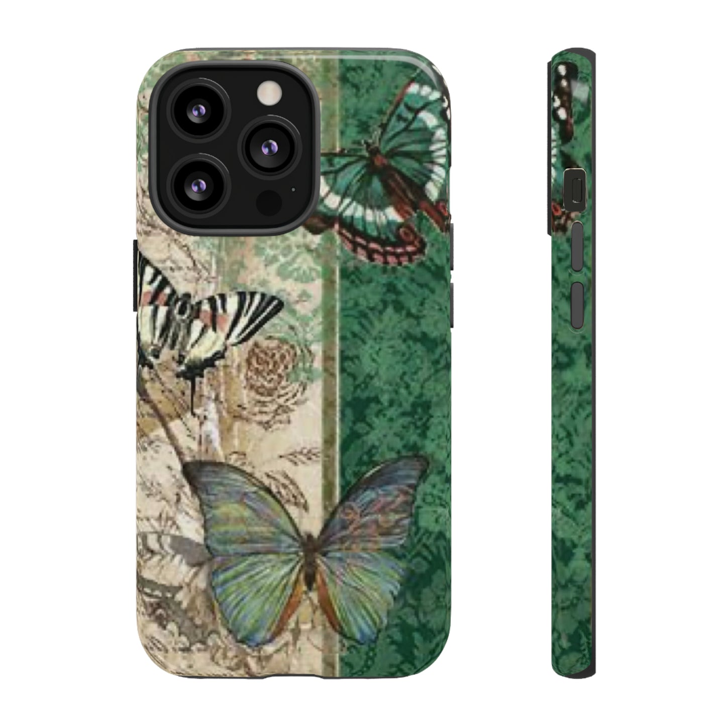 Tough Cases / Phone Case - Emerald Green Butterfly