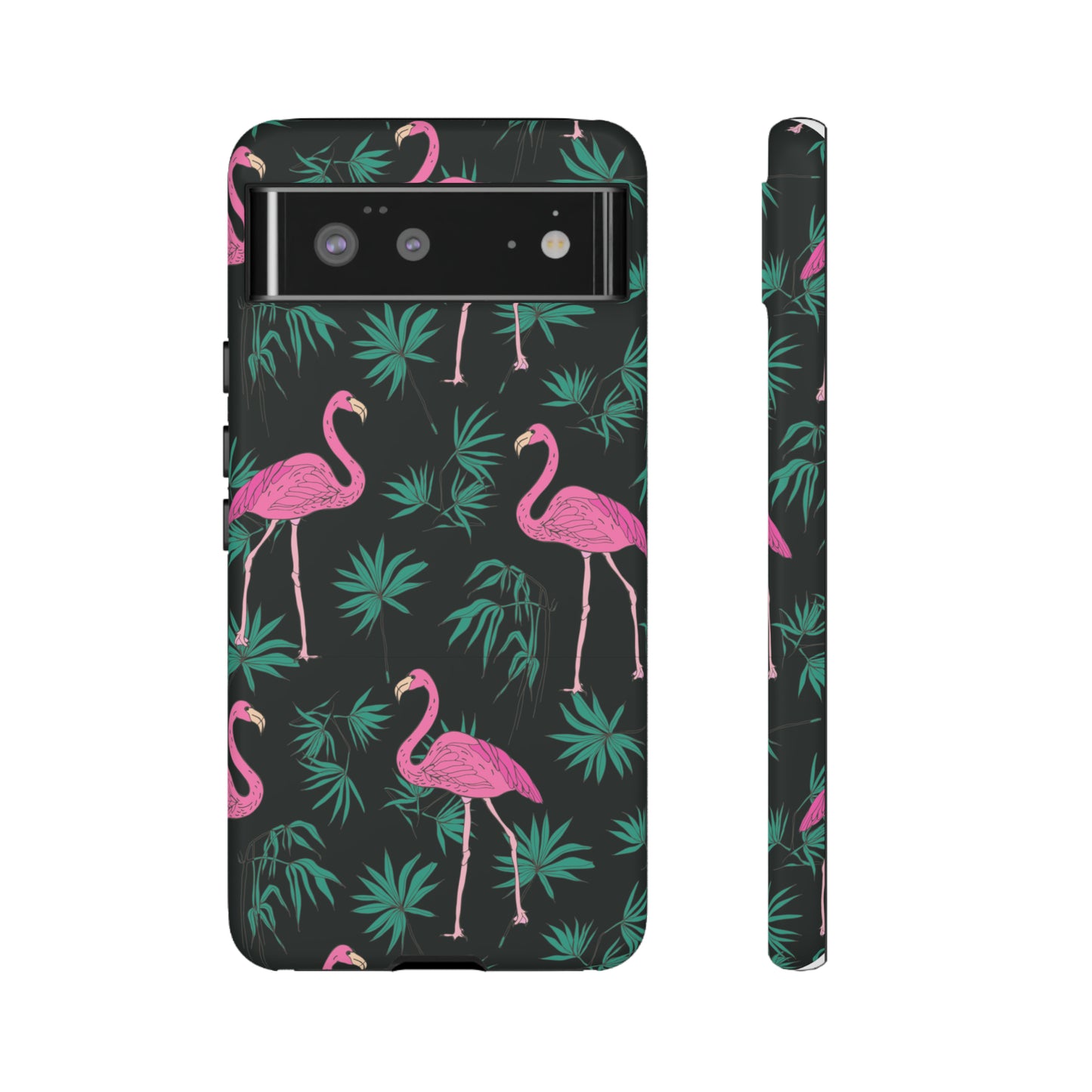 Tough Cases / Phone Case - Pink Flamingo with Teal