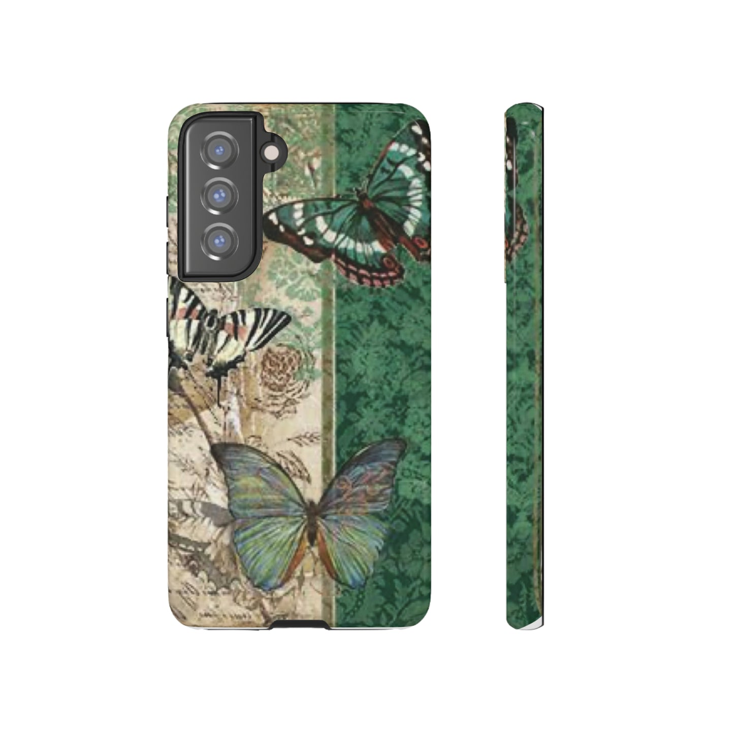 Tough Cases / Phone Case - Emerald Green Butterfly