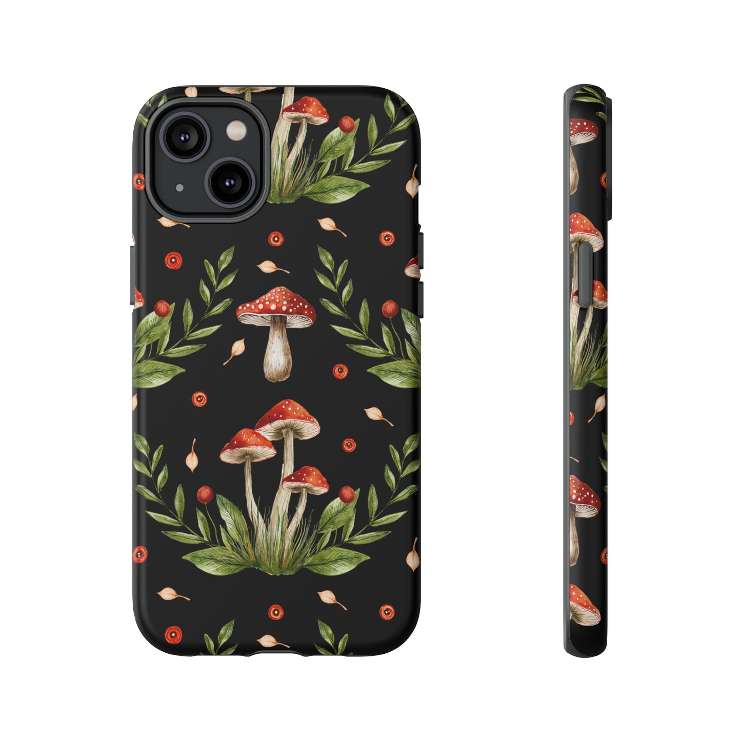 Tough Cases / Phone Case - Red/Black Mushrooms