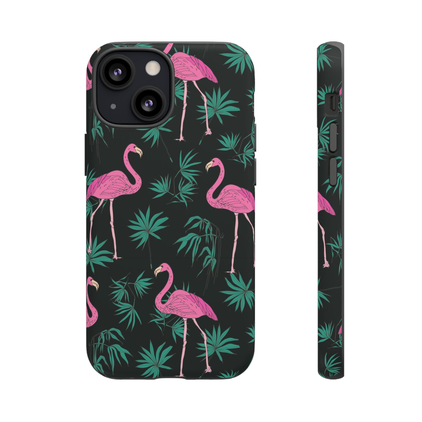 Tough Cases / Phone Case - Pink Flamingo with Teal