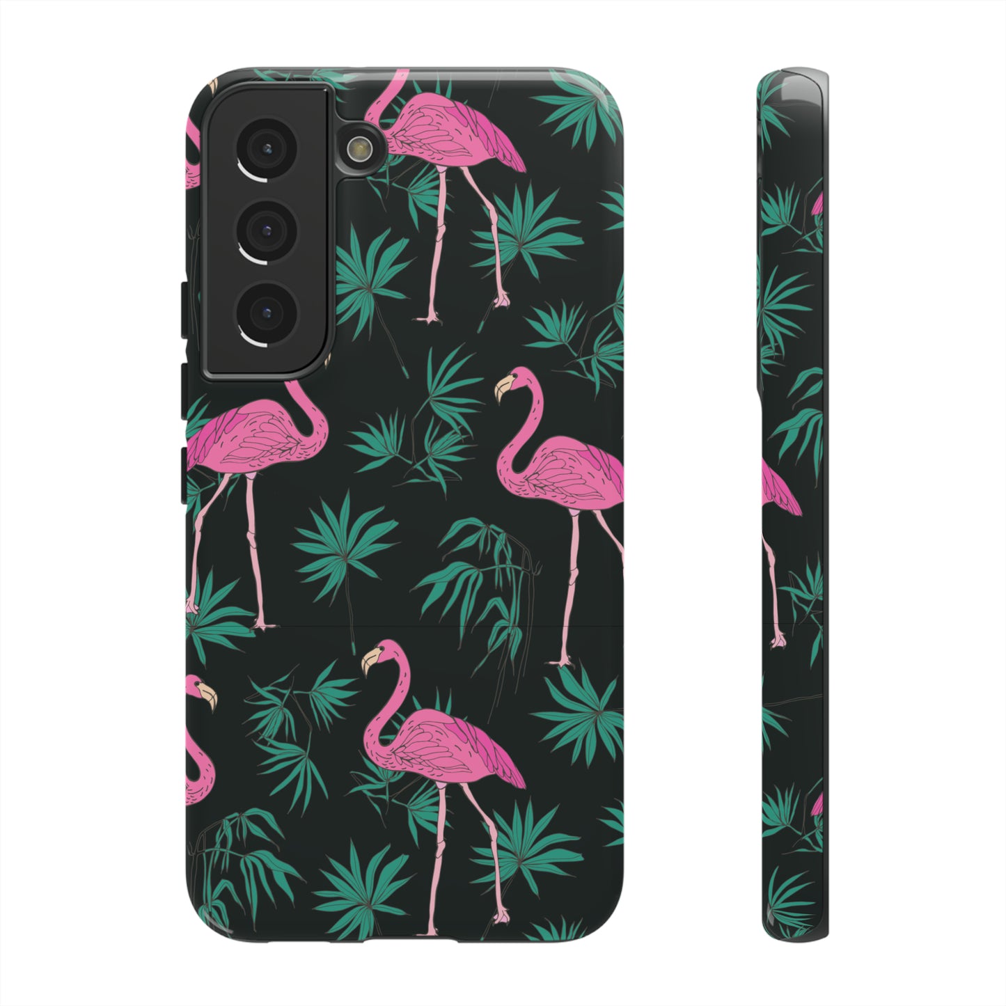 Tough Cases / Phone Case - Pink Flamingo with Teal