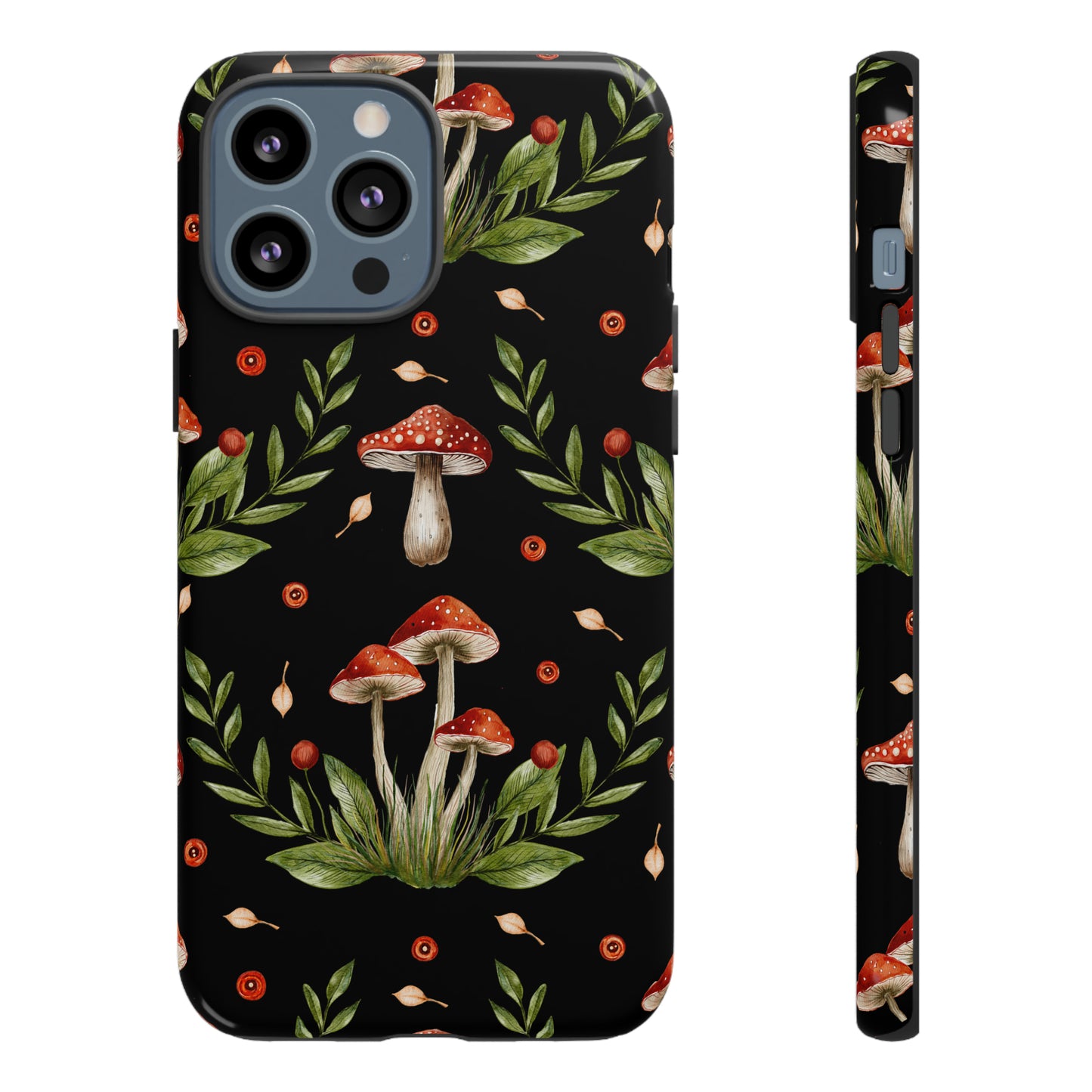 Tough Cases / Phone Case - Red/Black Mushrooms