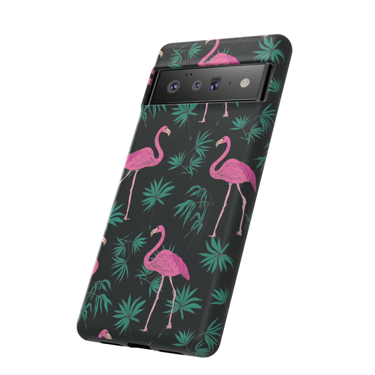 Tough Cases / Phone Case - Pink Flamingo with Teal