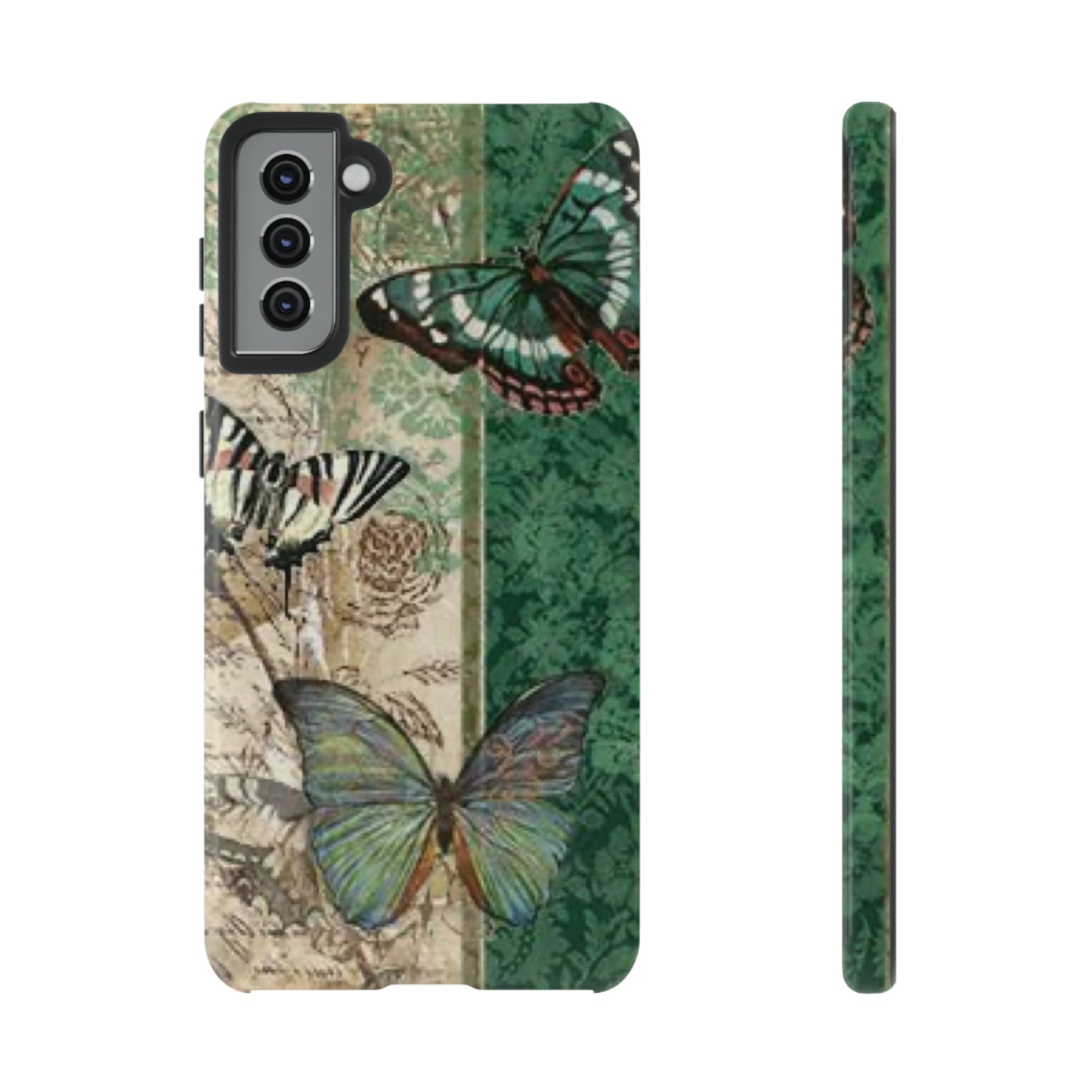 Tough Cases / Phone Case - Emerald Green Butterfly