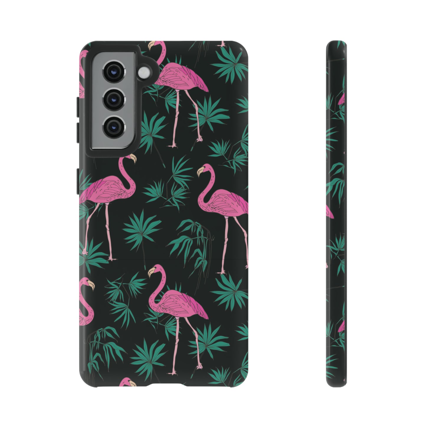 Tough Cases / Phone Case - Pink Flamingo with Teal