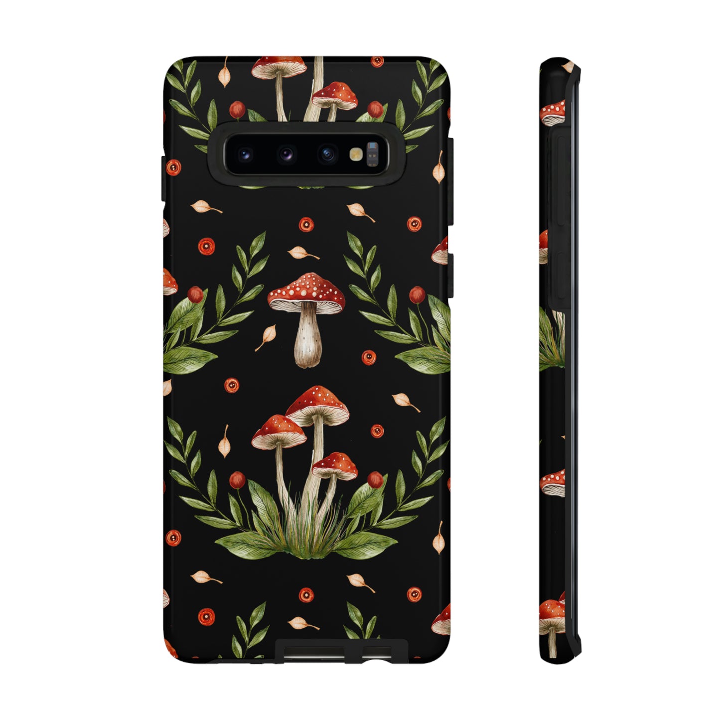 Tough Cases / Phone Case - Red/Black Mushrooms