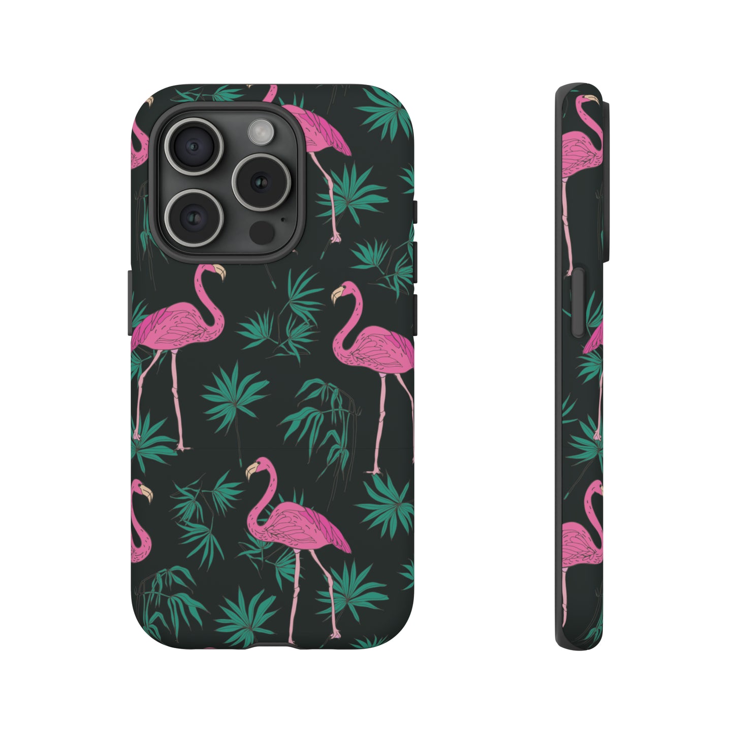 Tough Cases / Phone Case - Pink Flamingo with Teal