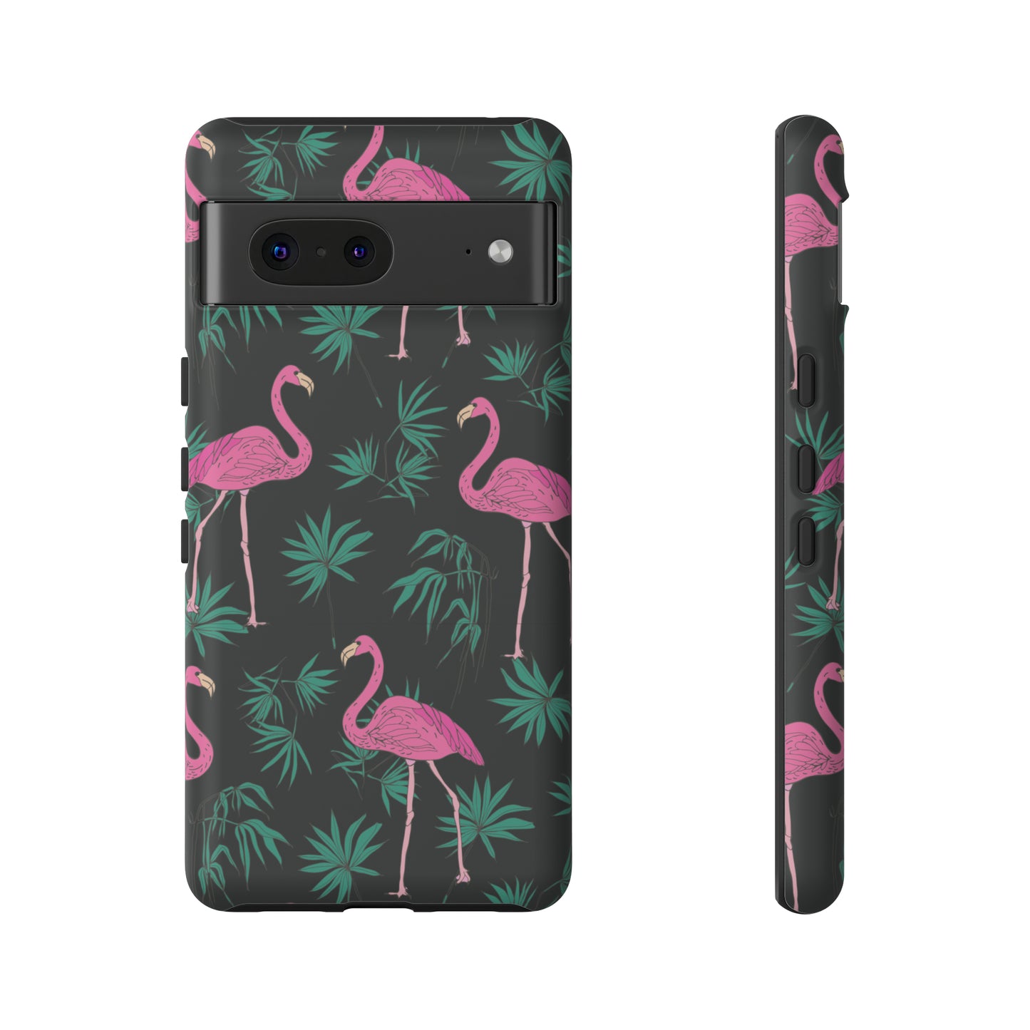 Tough Cases / Phone Case - Pink Flamingo with Teal