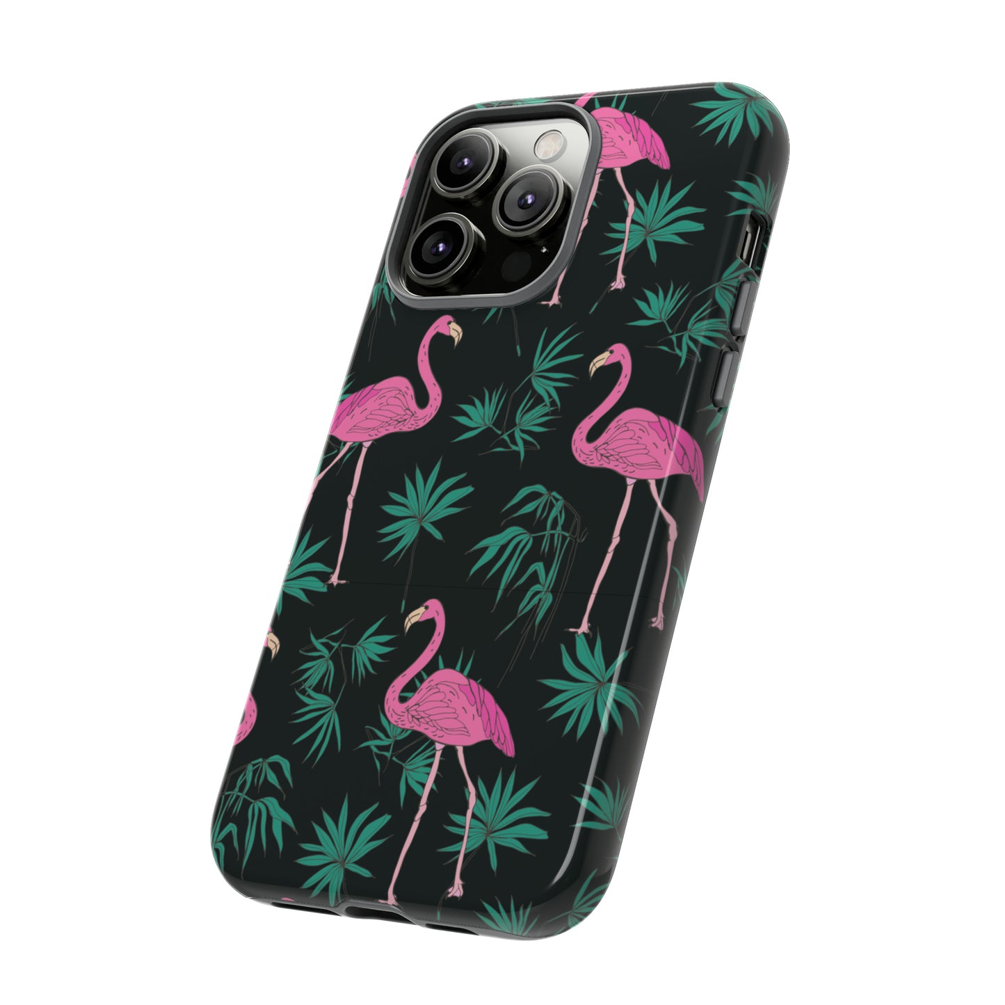 Tough Cases / Phone Case - Pink Flamingo with Teal