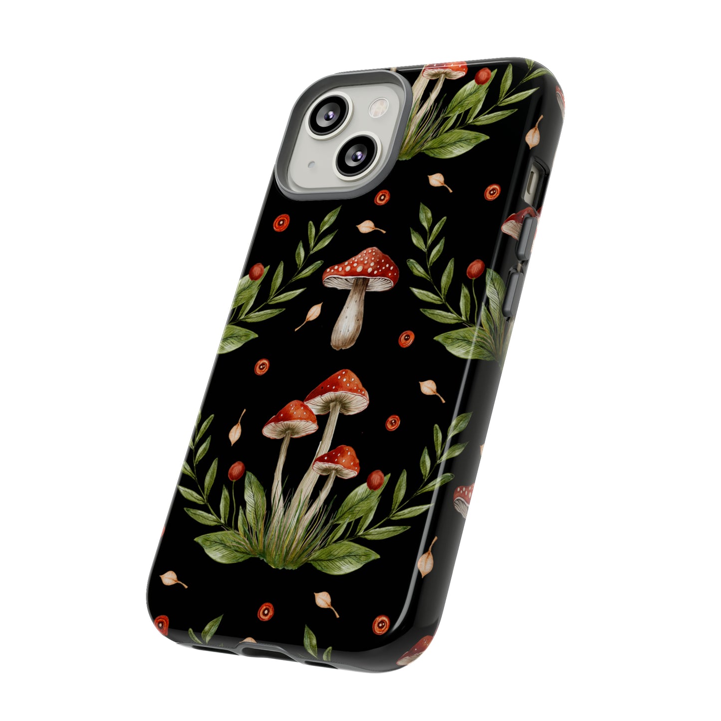 Tough Cases / Phone Case - Red/Black Mushrooms