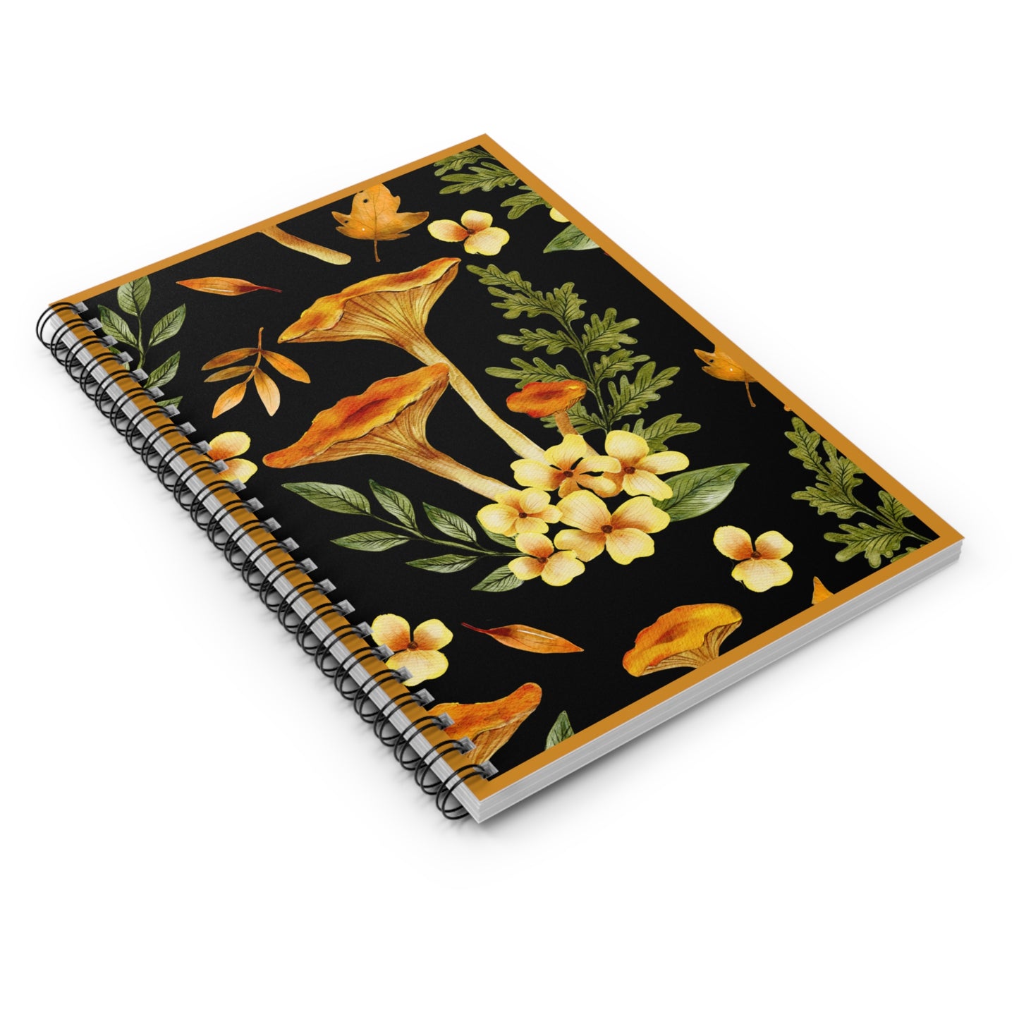 Spiral Notebook - Golden Mushroom