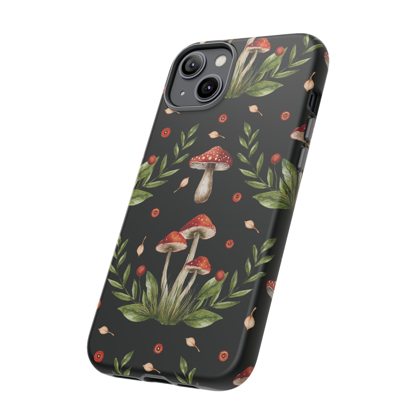 Tough Cases / Phone Case - Red/Black Mushrooms