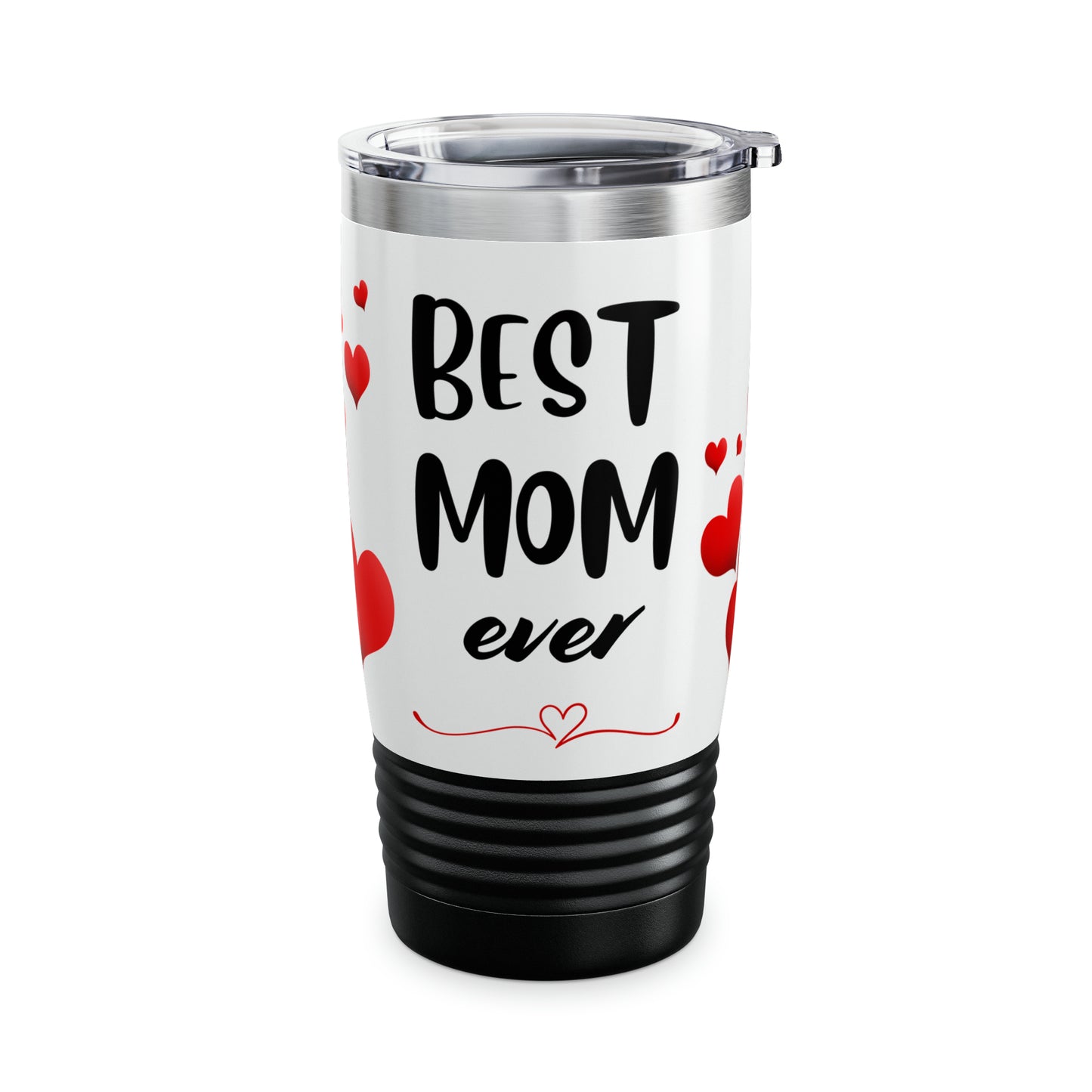 Ringneck Tumbler, 20oz - Best Mom Ever/White