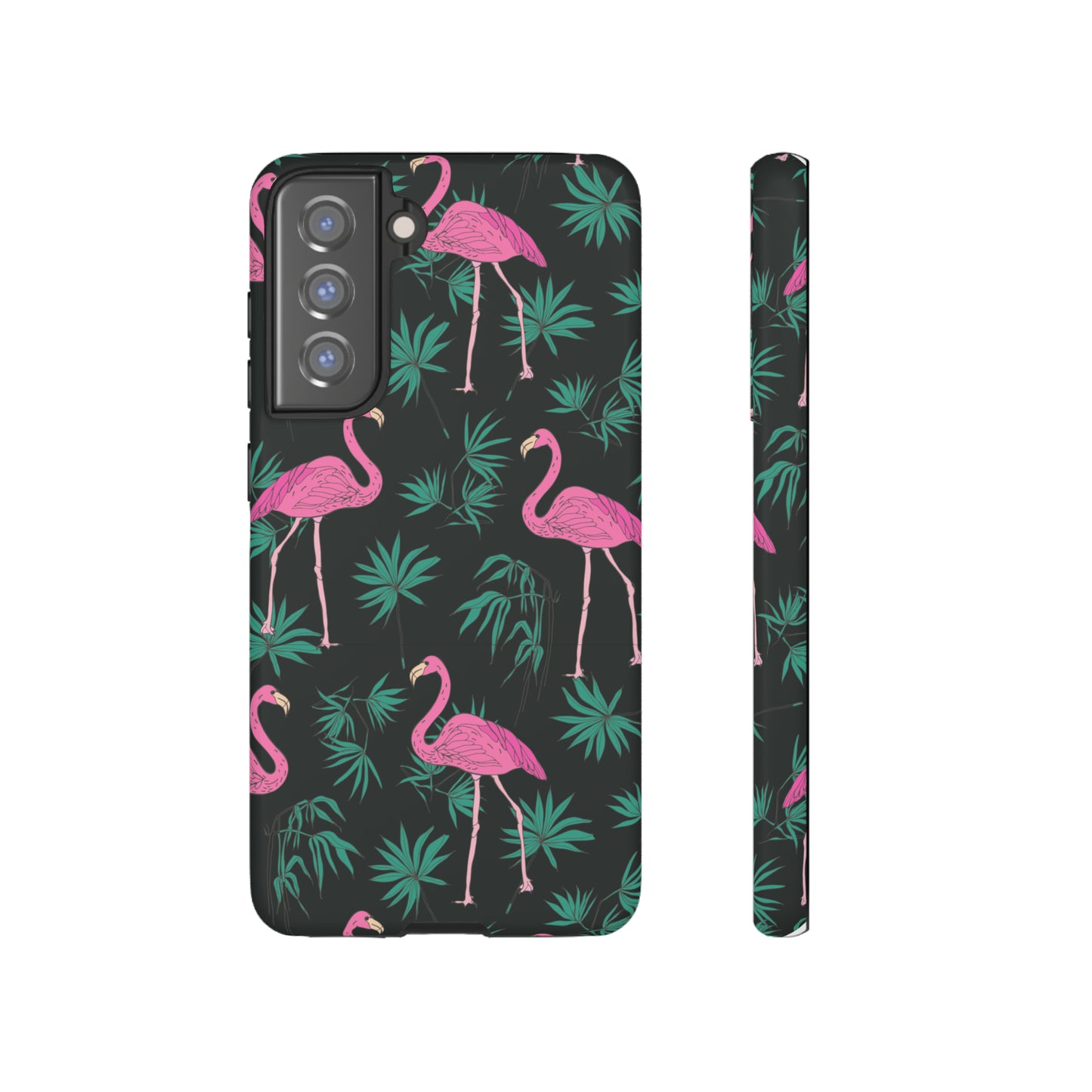 Tough Cases / Phone Case - Pink Flamingo with Teal