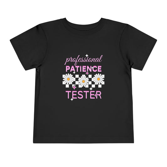 Girl's Toddler Short Sleeve Tee - Patience Tester