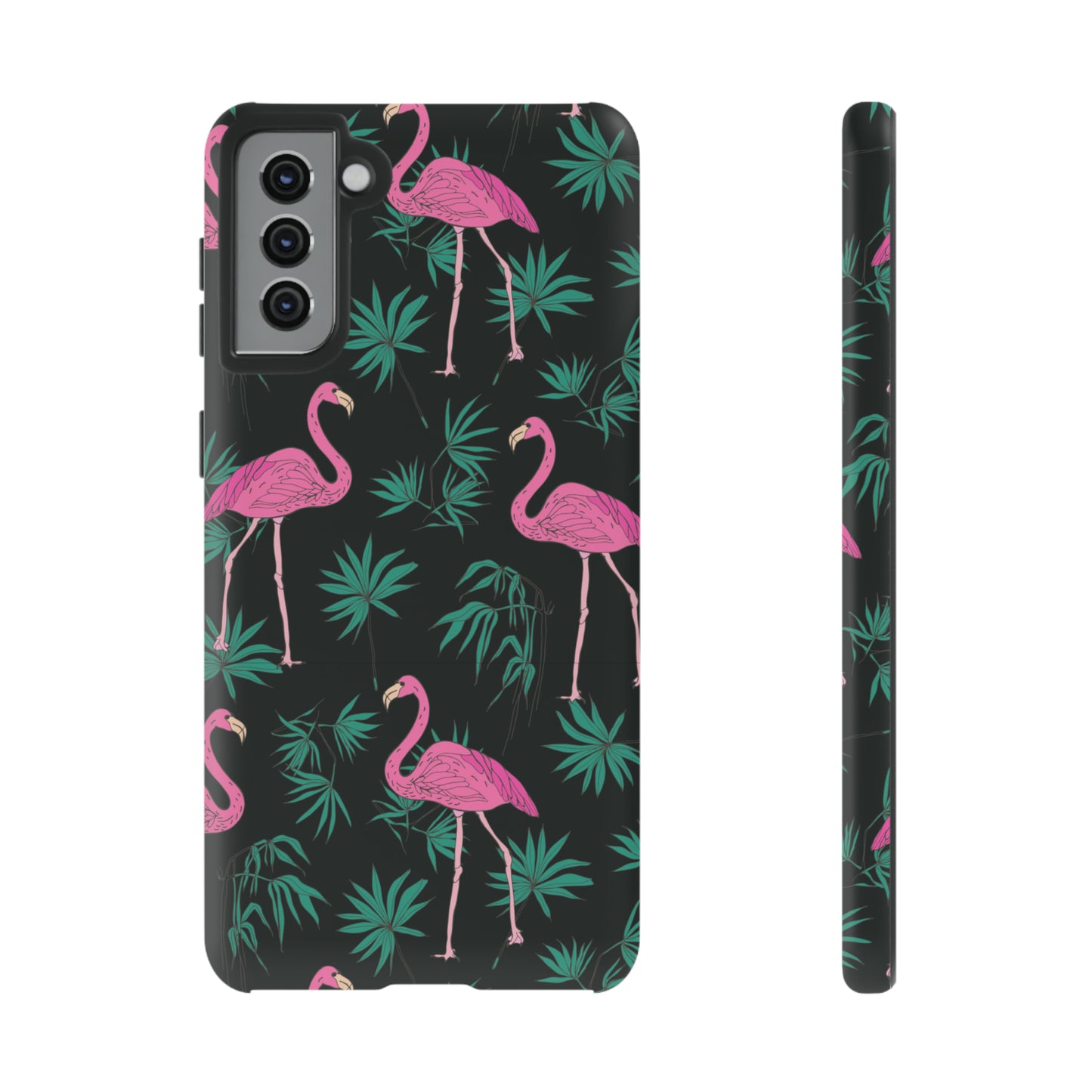 Tough Cases / Phone Case - Pink Flamingo with Teal