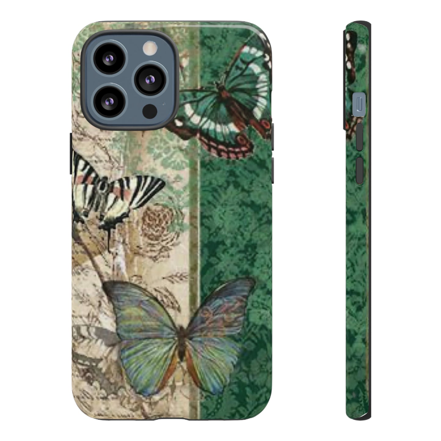 Tough Cases / Phone Case - Emerald Green Butterfly