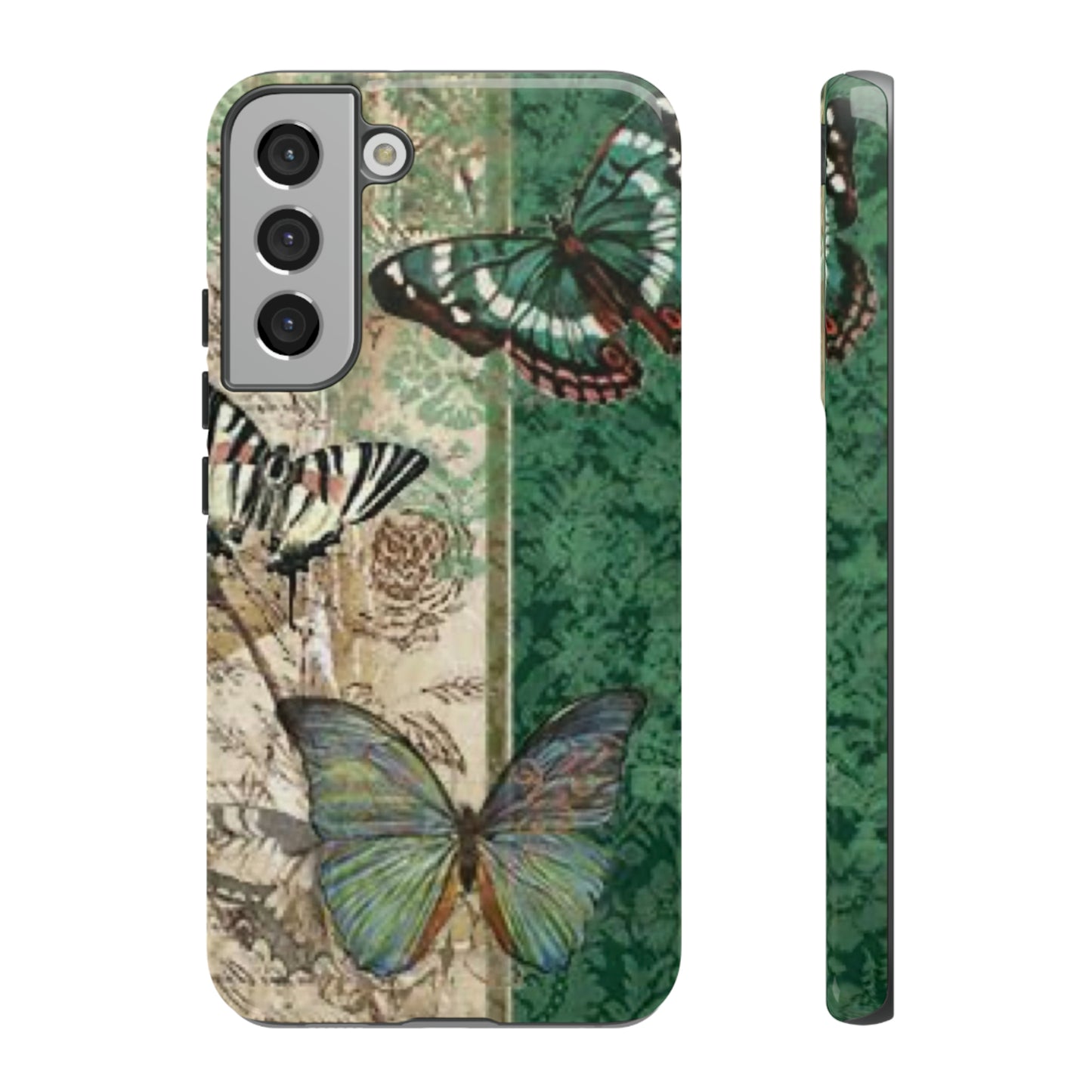 Tough Cases / Phone Case - Emerald Green Butterfly