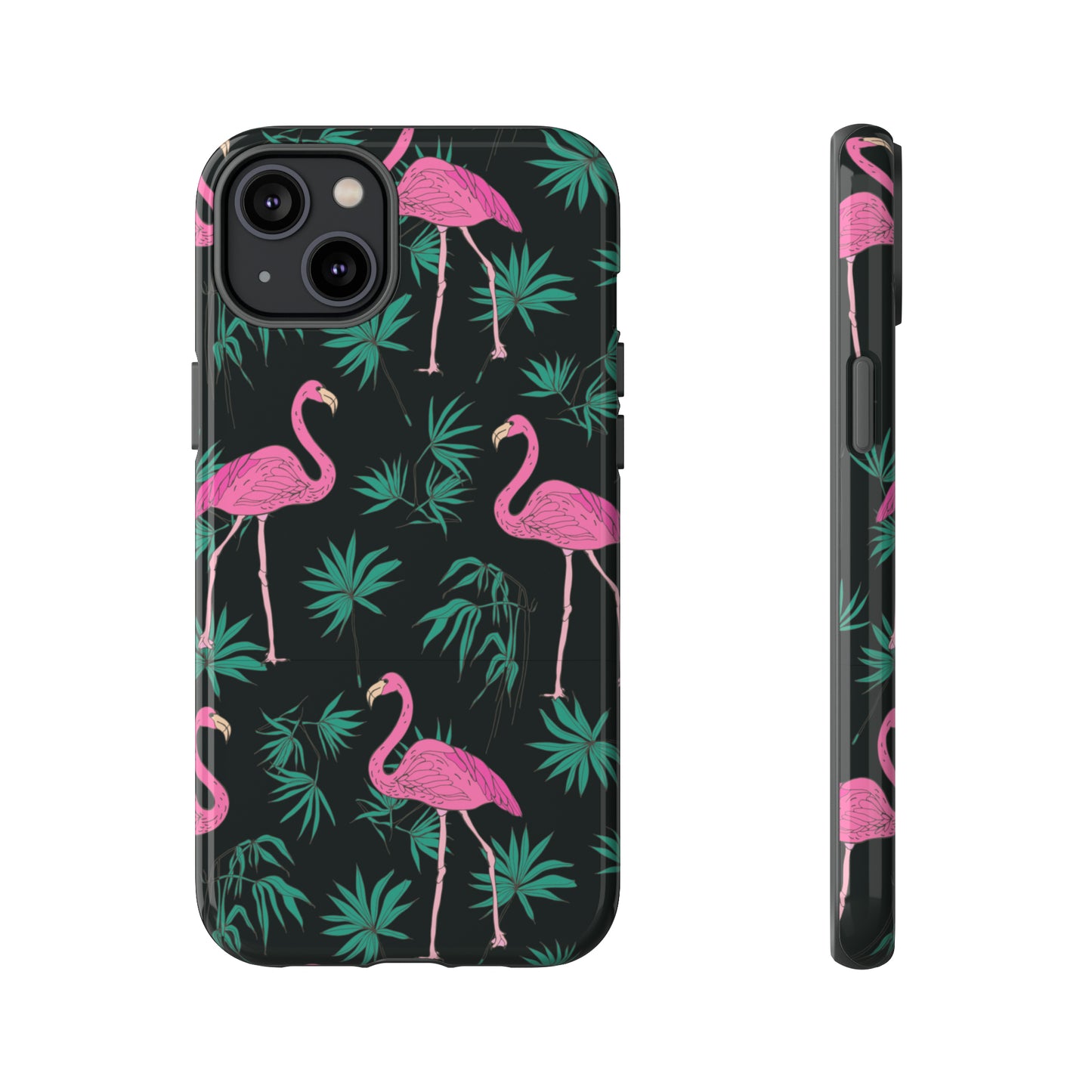 Tough Cases / Phone Case - Pink Flamingo with Teal