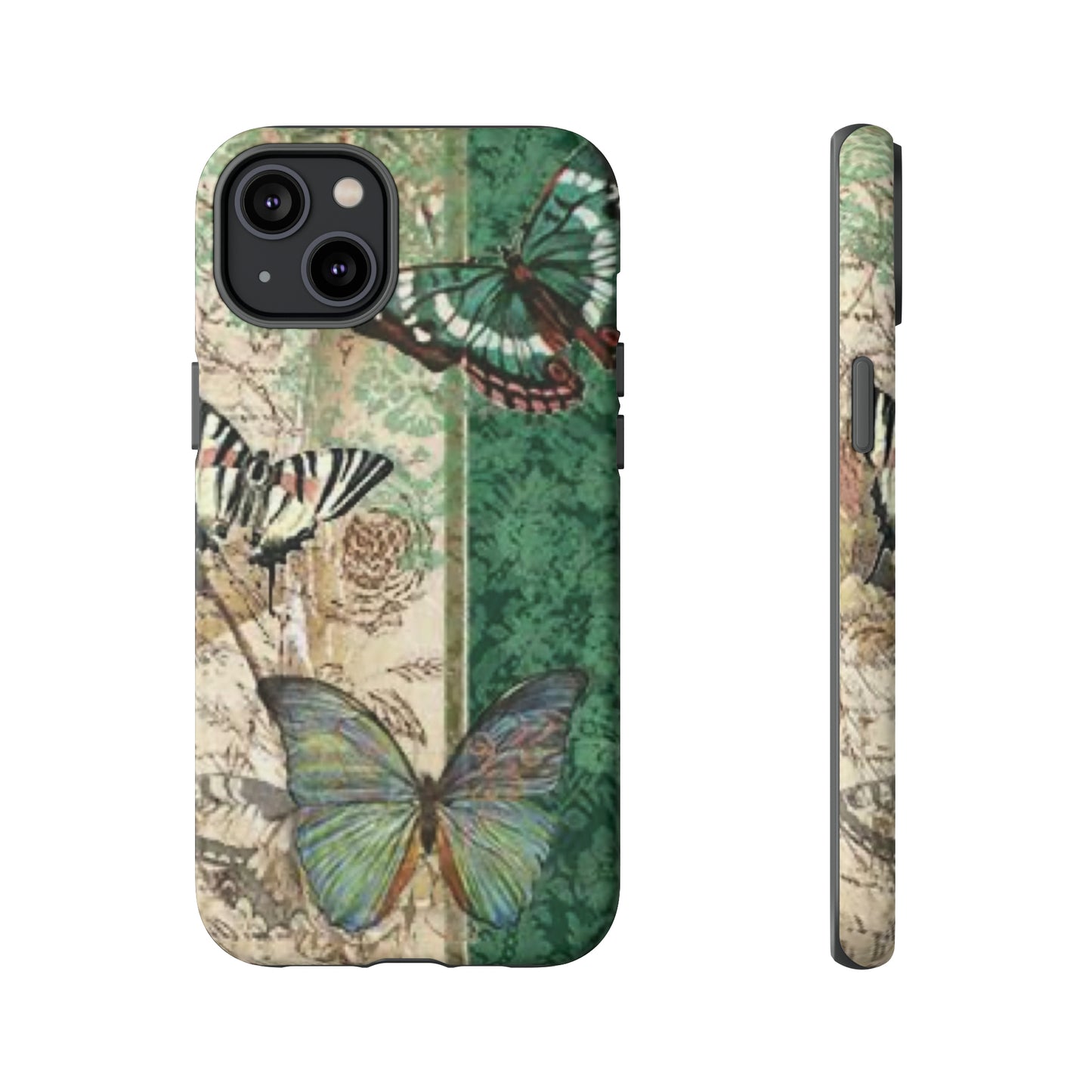 Tough Cases / Phone Case - Emerald Green Butterfly