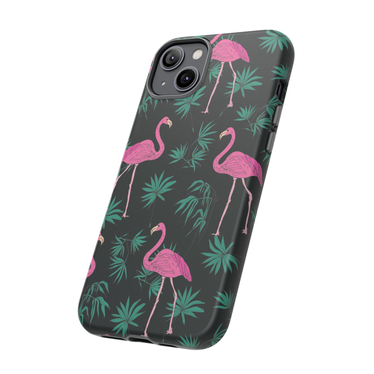 Tough Cases / Phone Case - Pink Flamingo with Teal