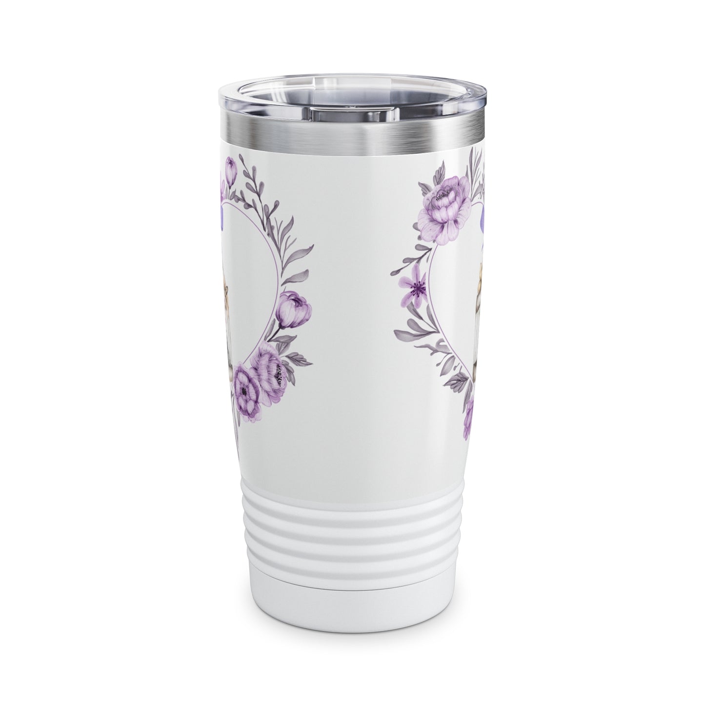 Ringneck Tumbler, 20oz - Heart w/Birdcage