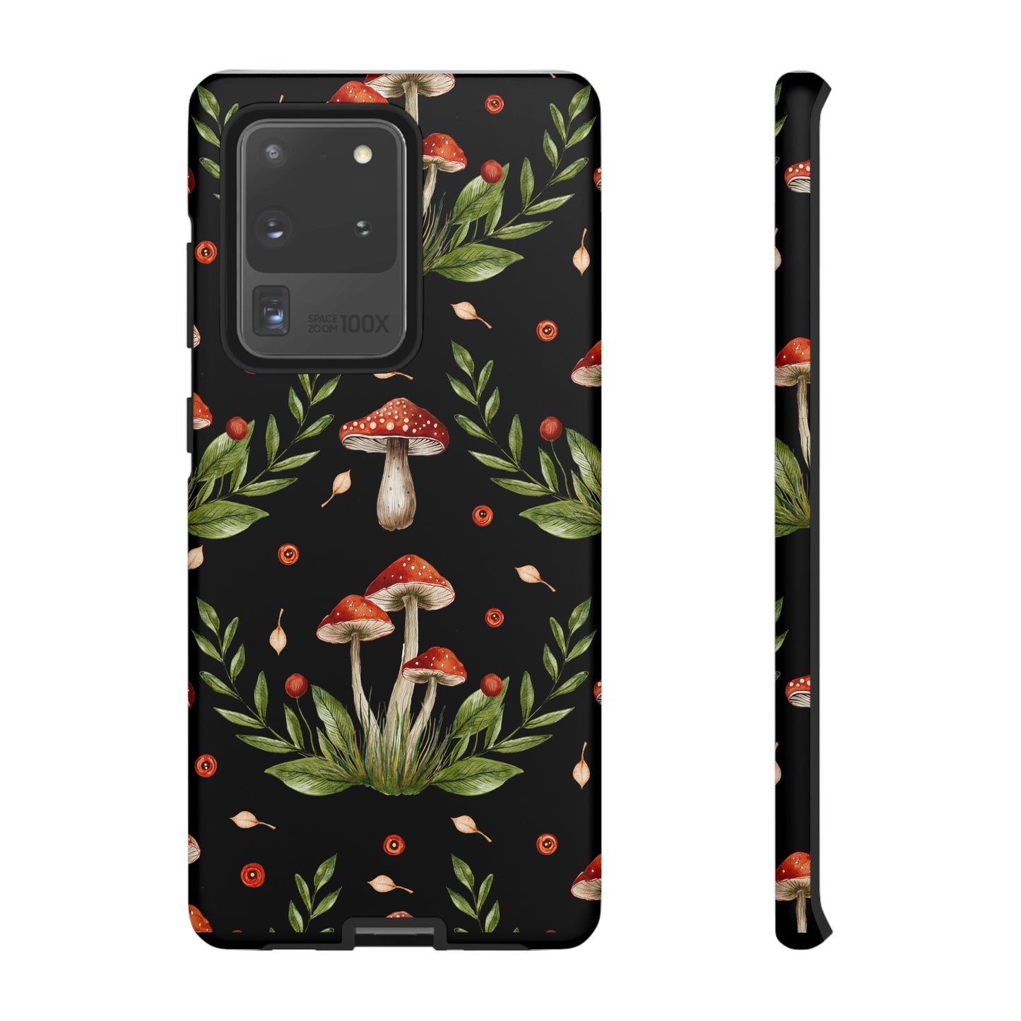 Tough Cases / Phone Case - Red/Black Mushrooms