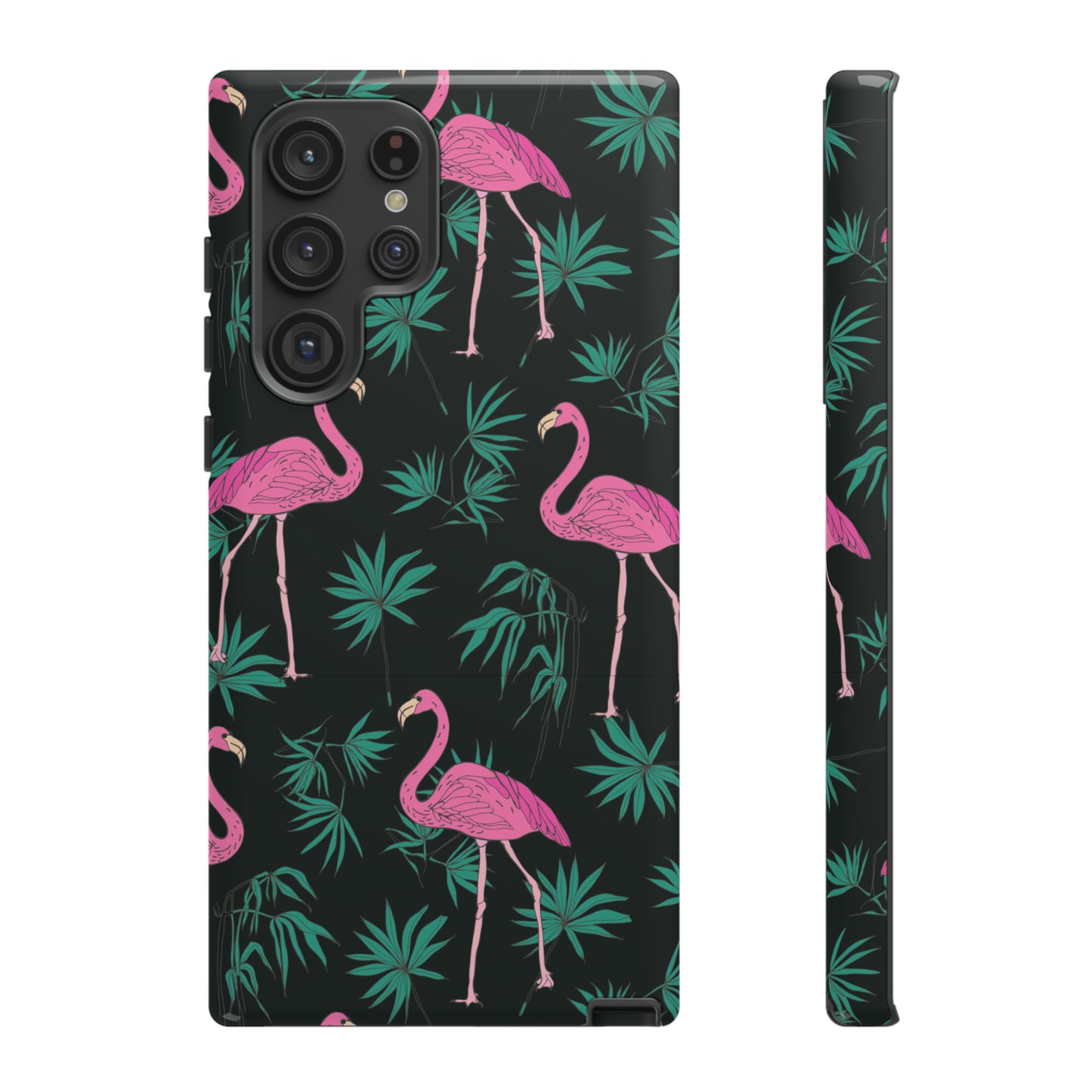 Tough Cases / Phone Case - Pink Flamingo with Teal