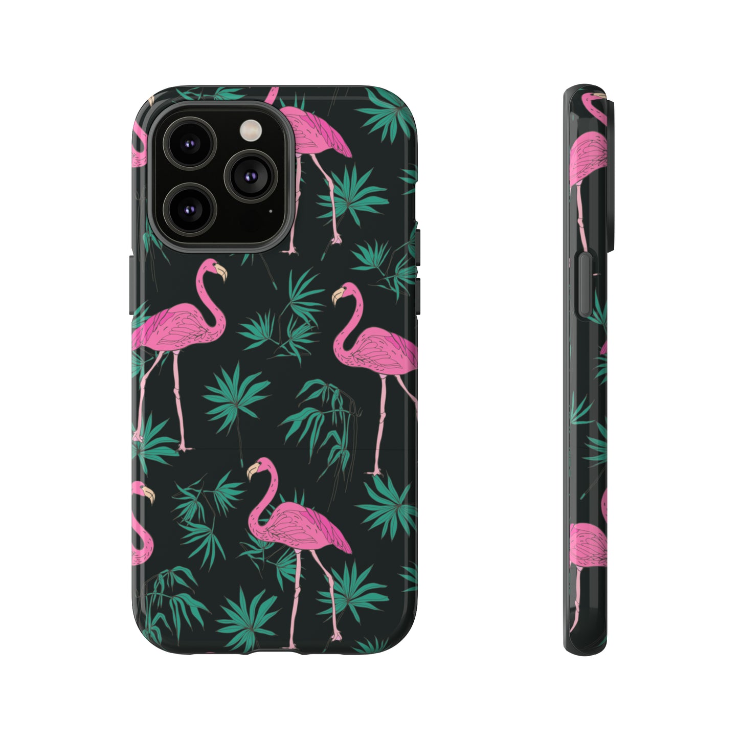 Tough Cases / Phone Case - Pink Flamingo with Teal