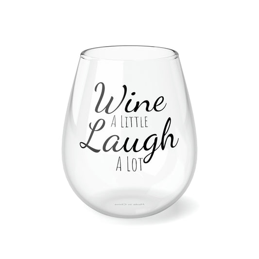 Stemless Wine Glass, 11.75oz - Wine A Little