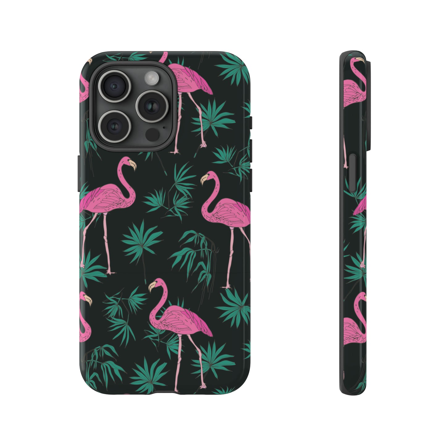 Tough Cases / Phone Case - Pink Flamingo with Teal