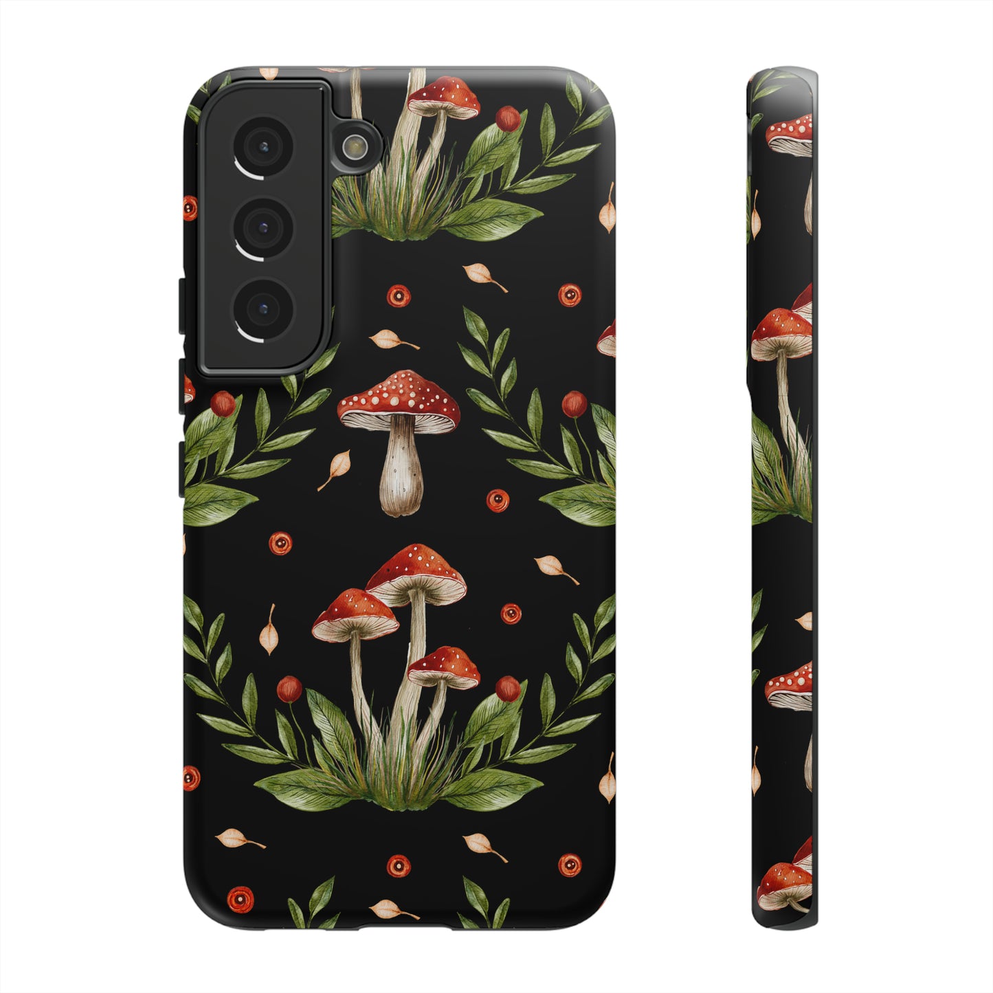 Tough Cases / Phone Case - Red/Black Mushrooms