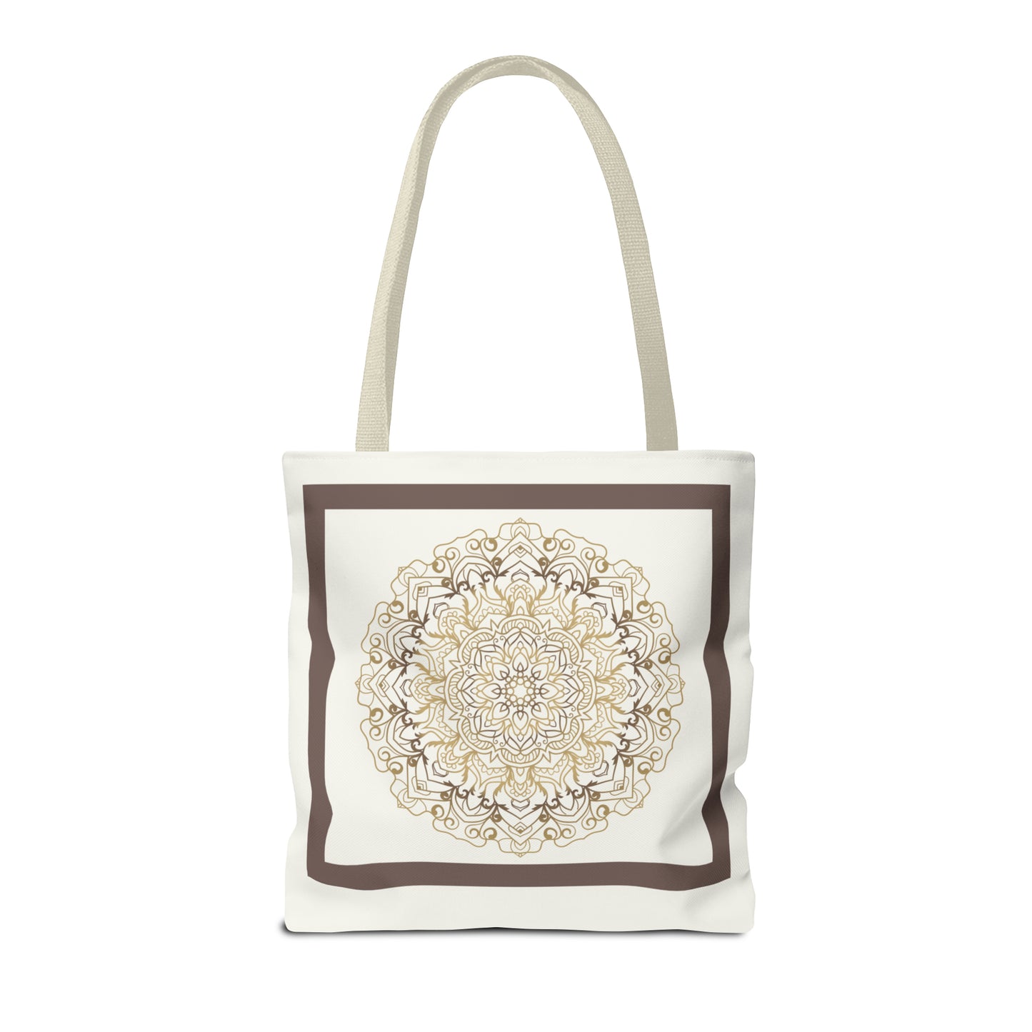 Tote Bag (AOP) - Brown Round Design