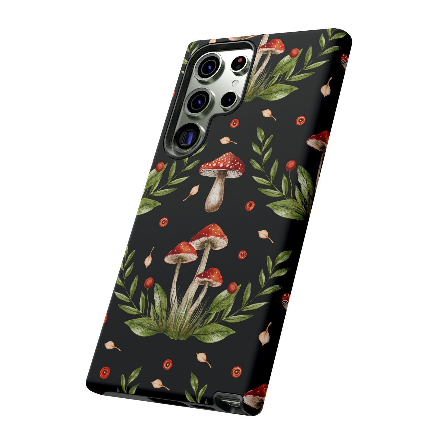 Tough Cases / Phone Case - Red/Black Mushrooms