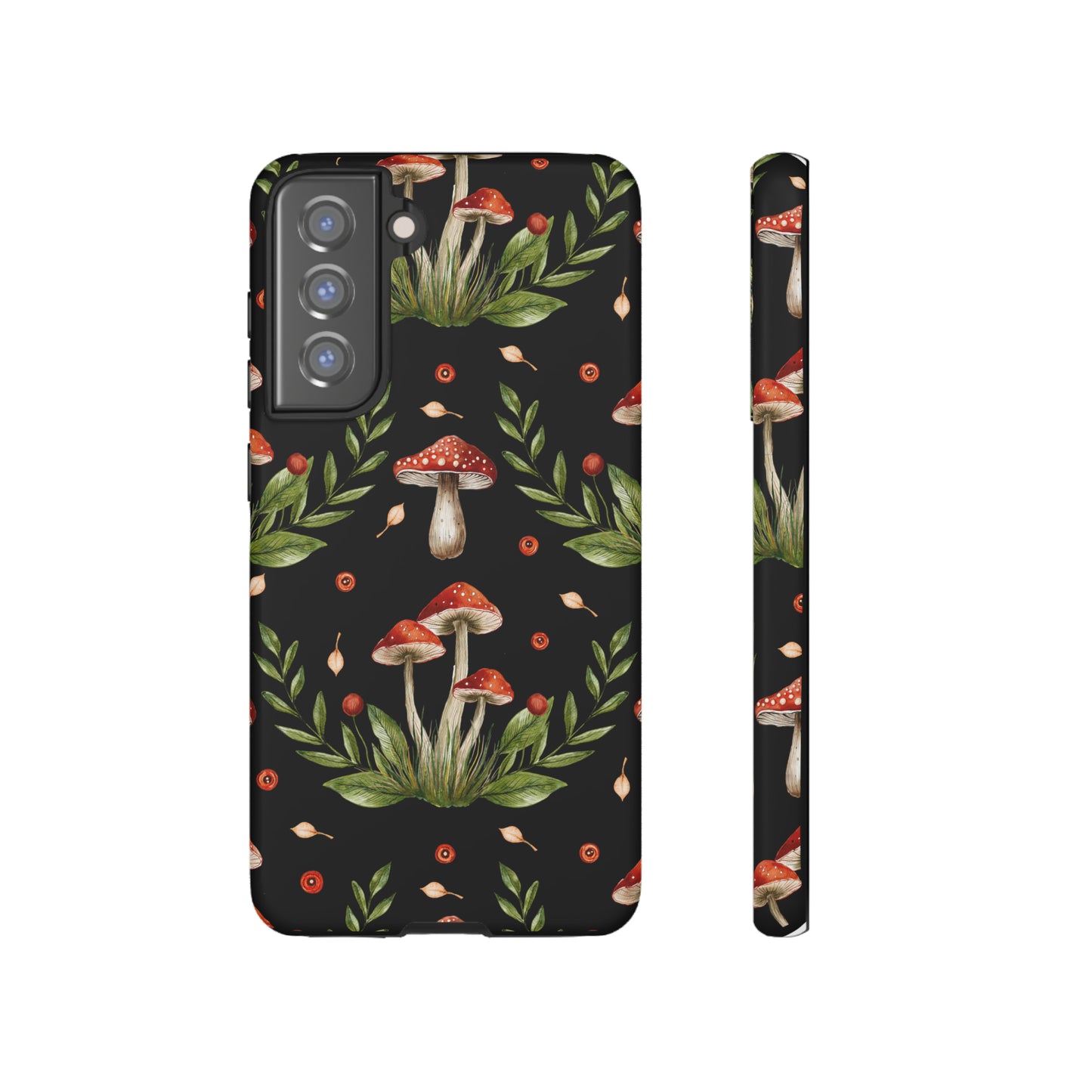 Tough Cases / Phone Case - Red/Black Mushrooms